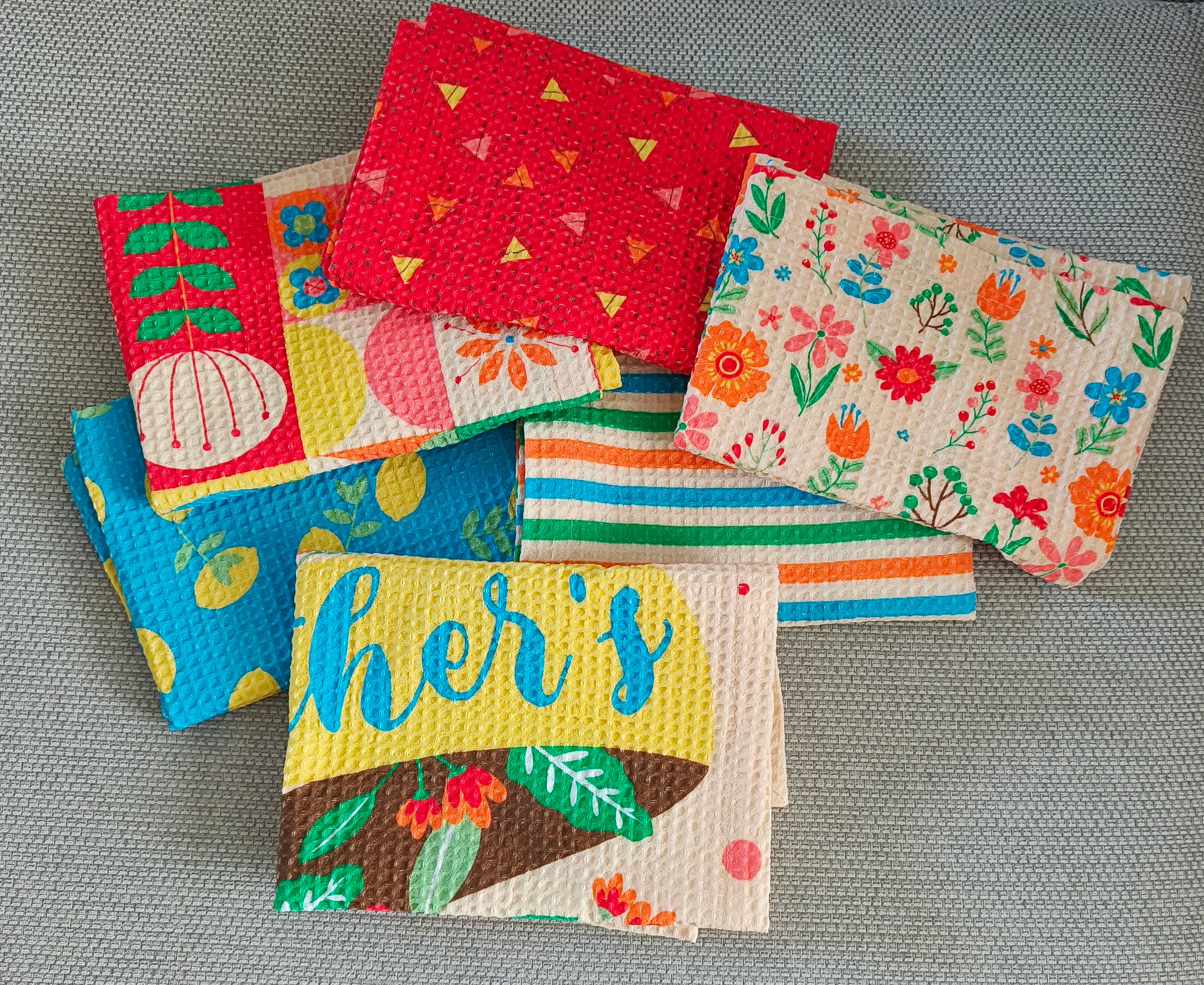 Mother's day cut and sew tea towels