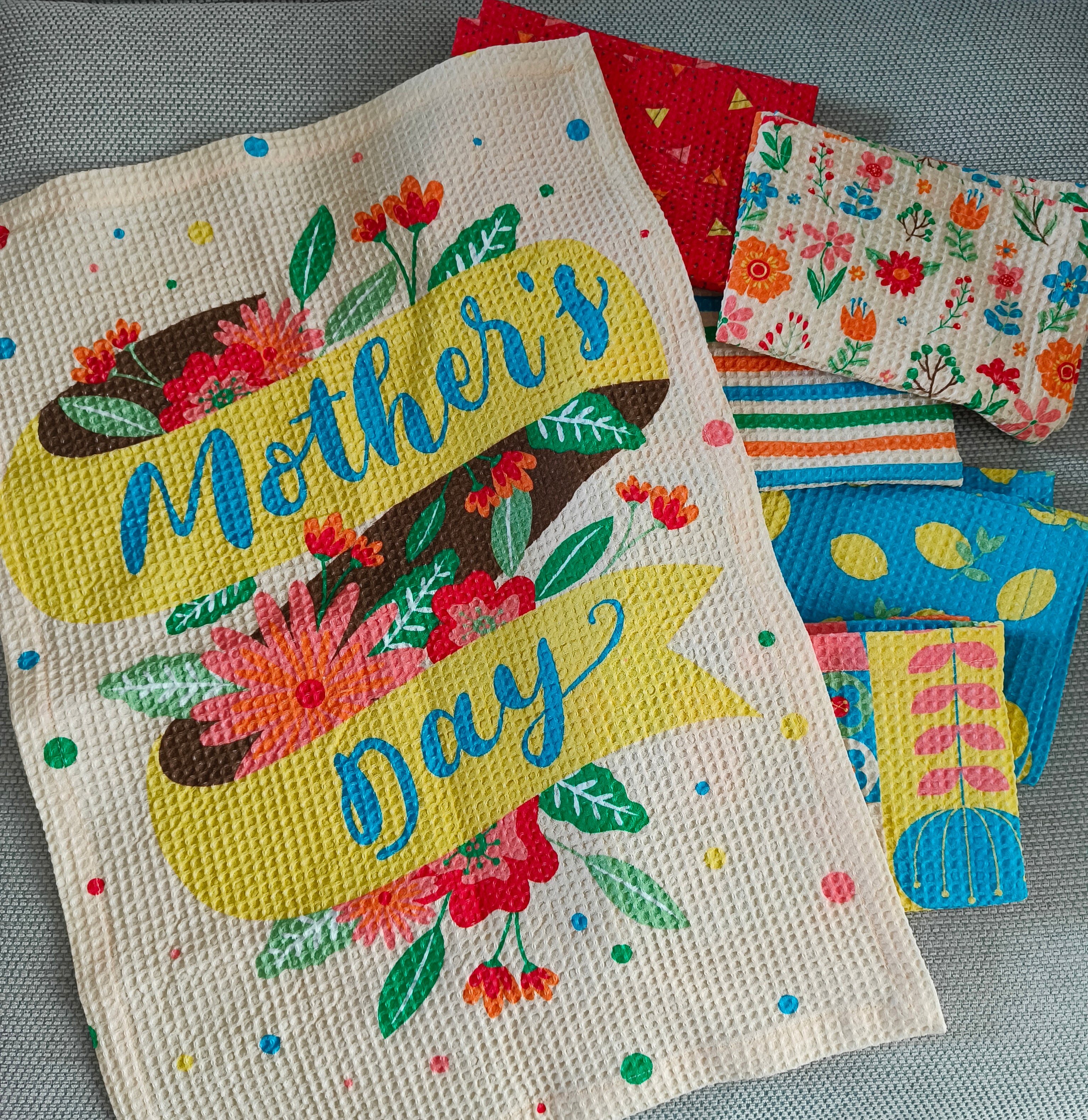 Mother's day cut and sew tea towels