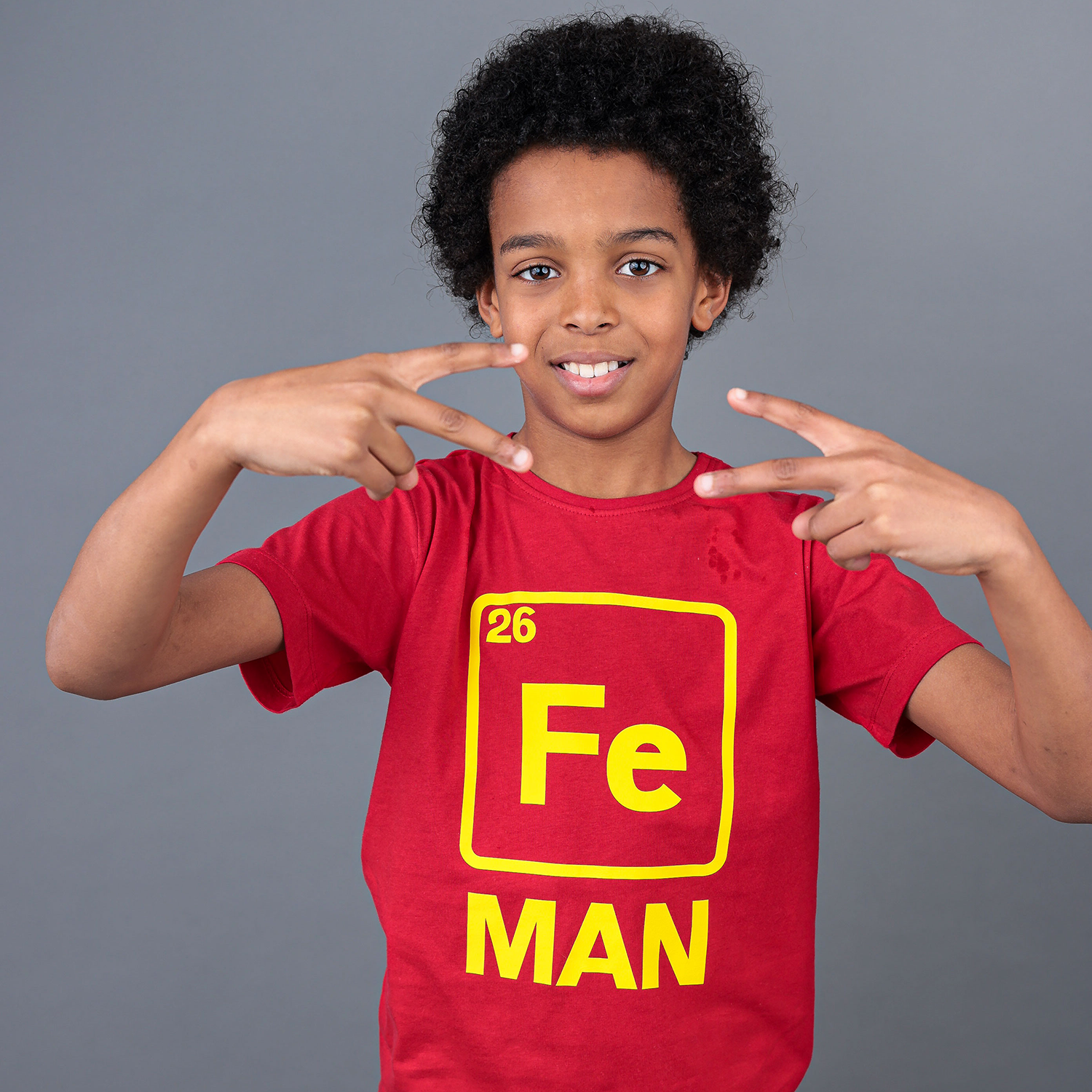 Fe man' kind shirt met korte mouwen