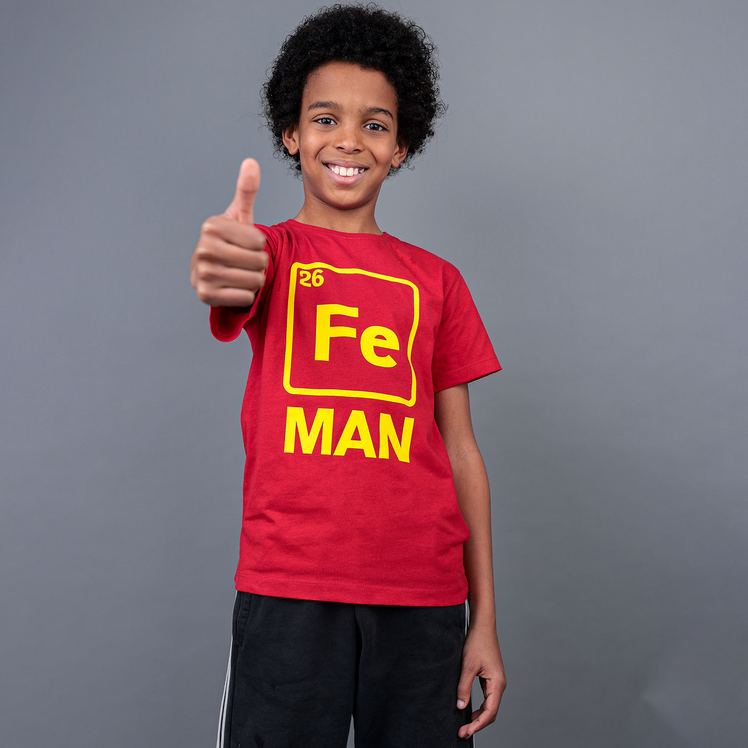 Fe man' kind shirt met korte mouwen