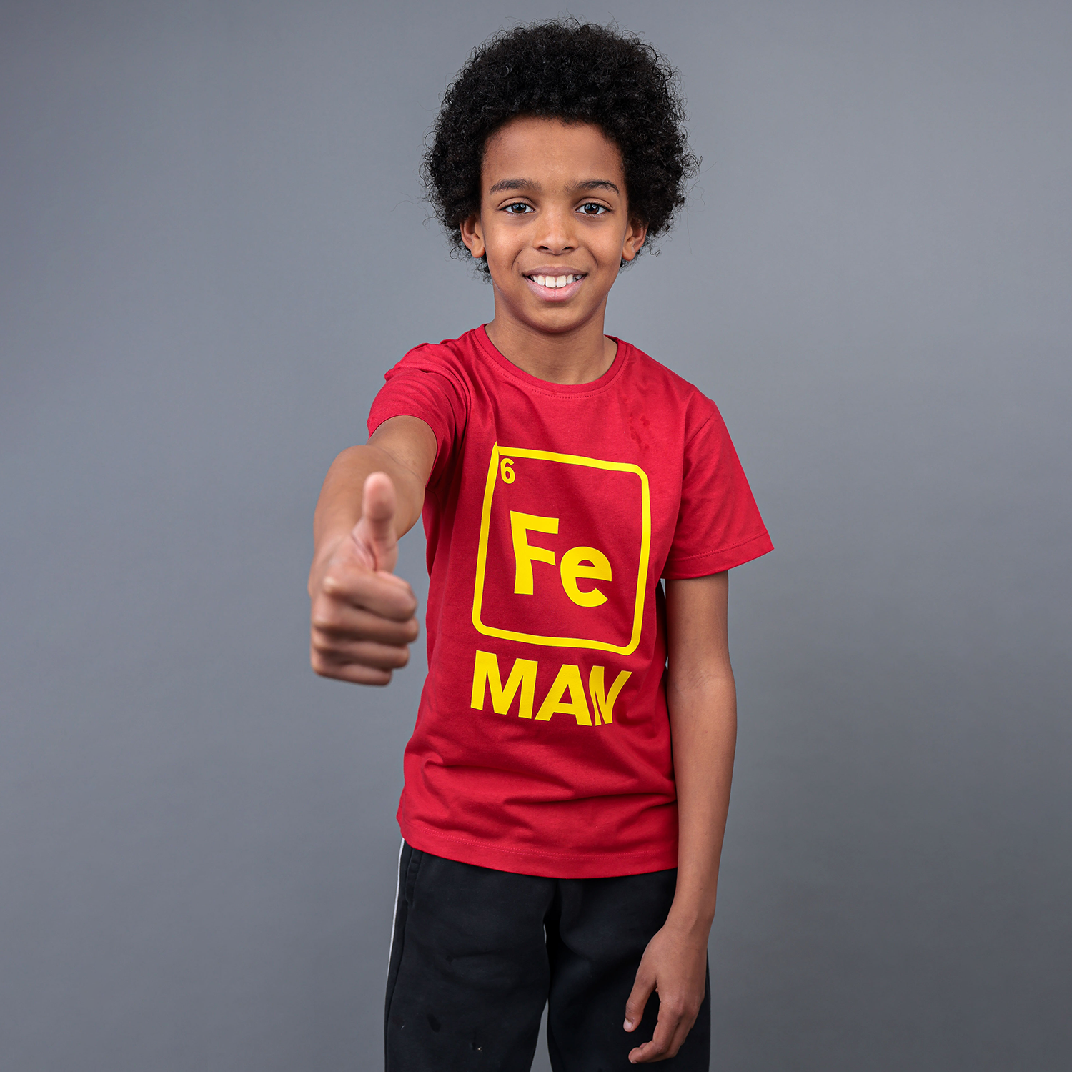 Fe man' kind shirt met korte mouwen