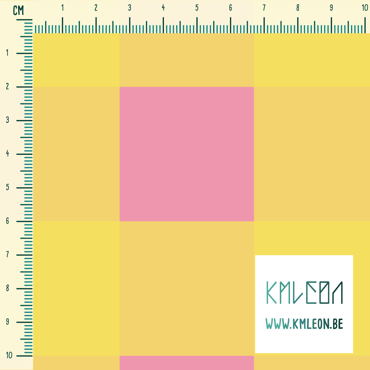 Roze en gele ruiten stof