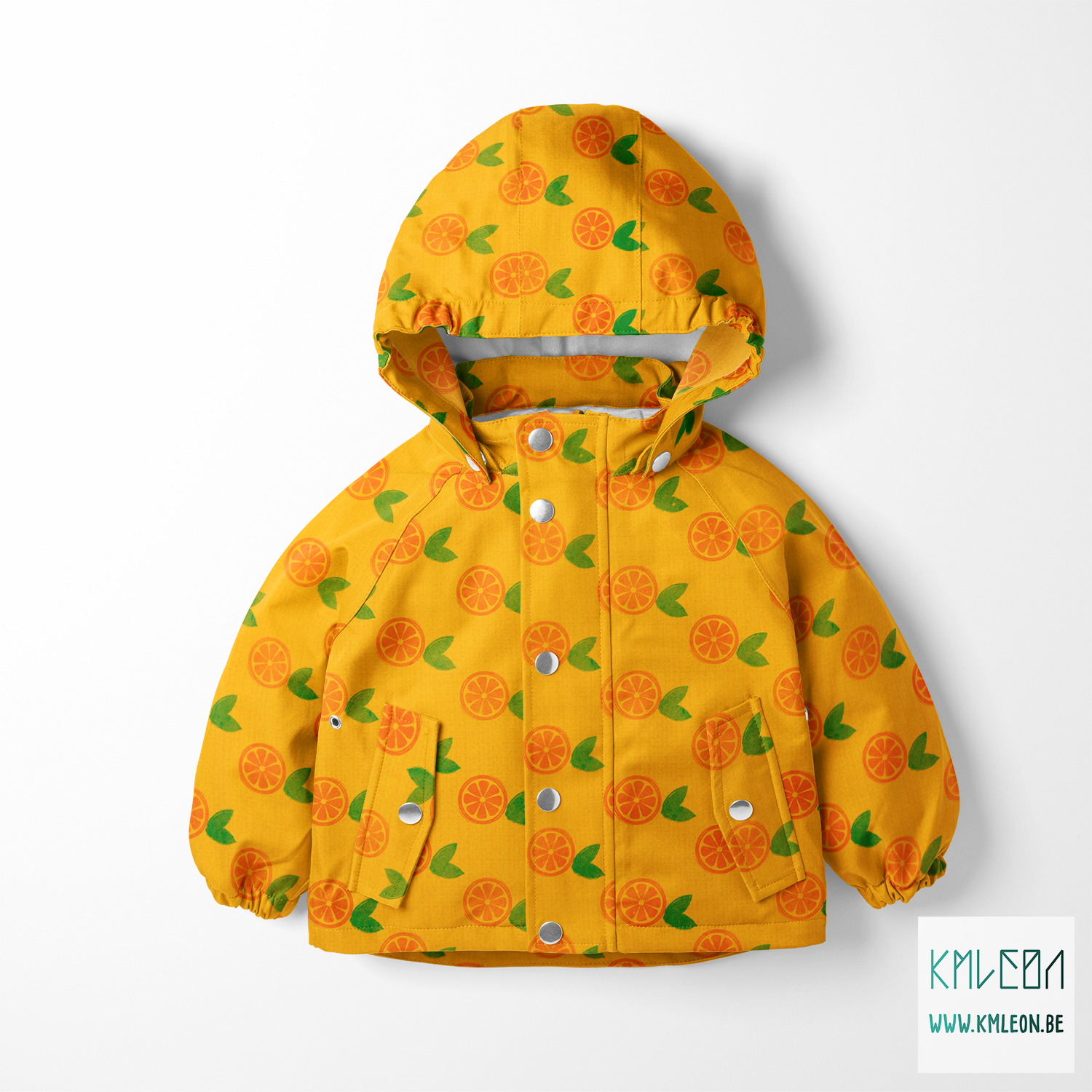 Sinaasappels blokprint stof