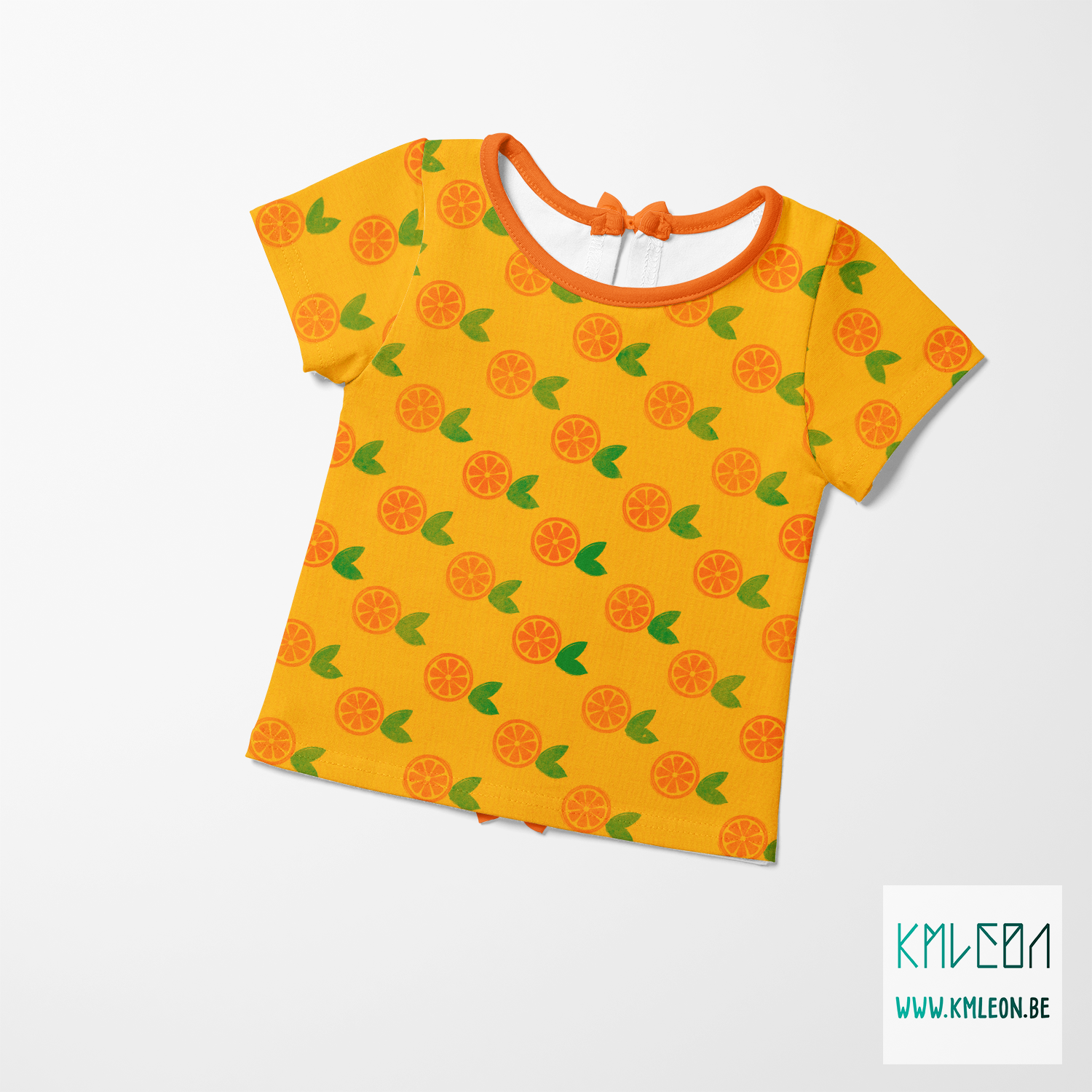 Sinaasappels blokprint stof