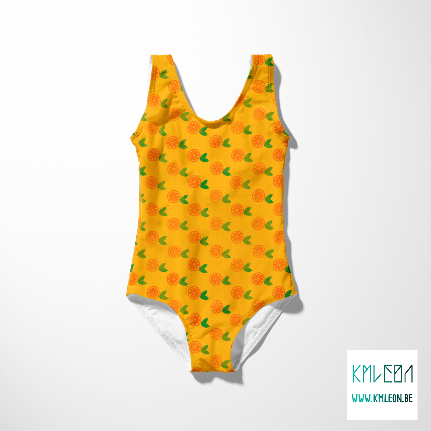 Sinaasappels blokprint stof