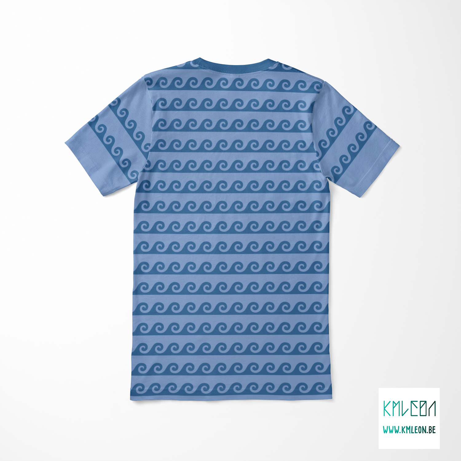 Papieren bootjes en golven knip en stik t-shirt ©