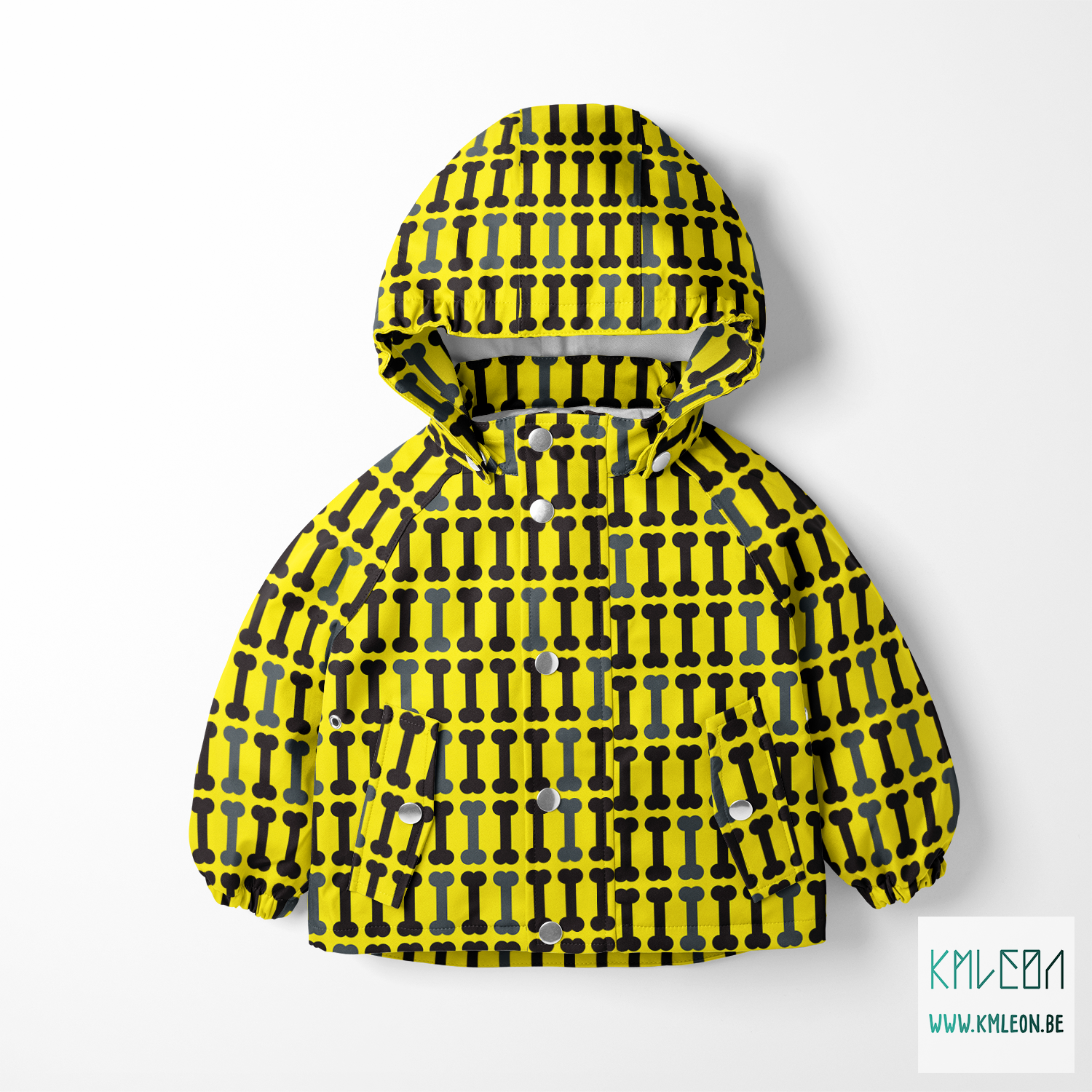 Zwarte en grijze botten stof