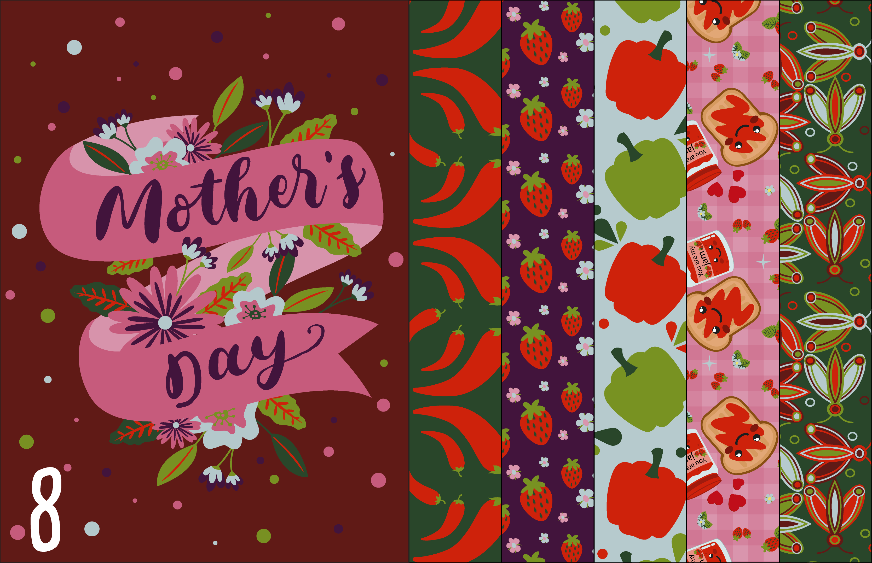 Mother's day cut and sew tea towels