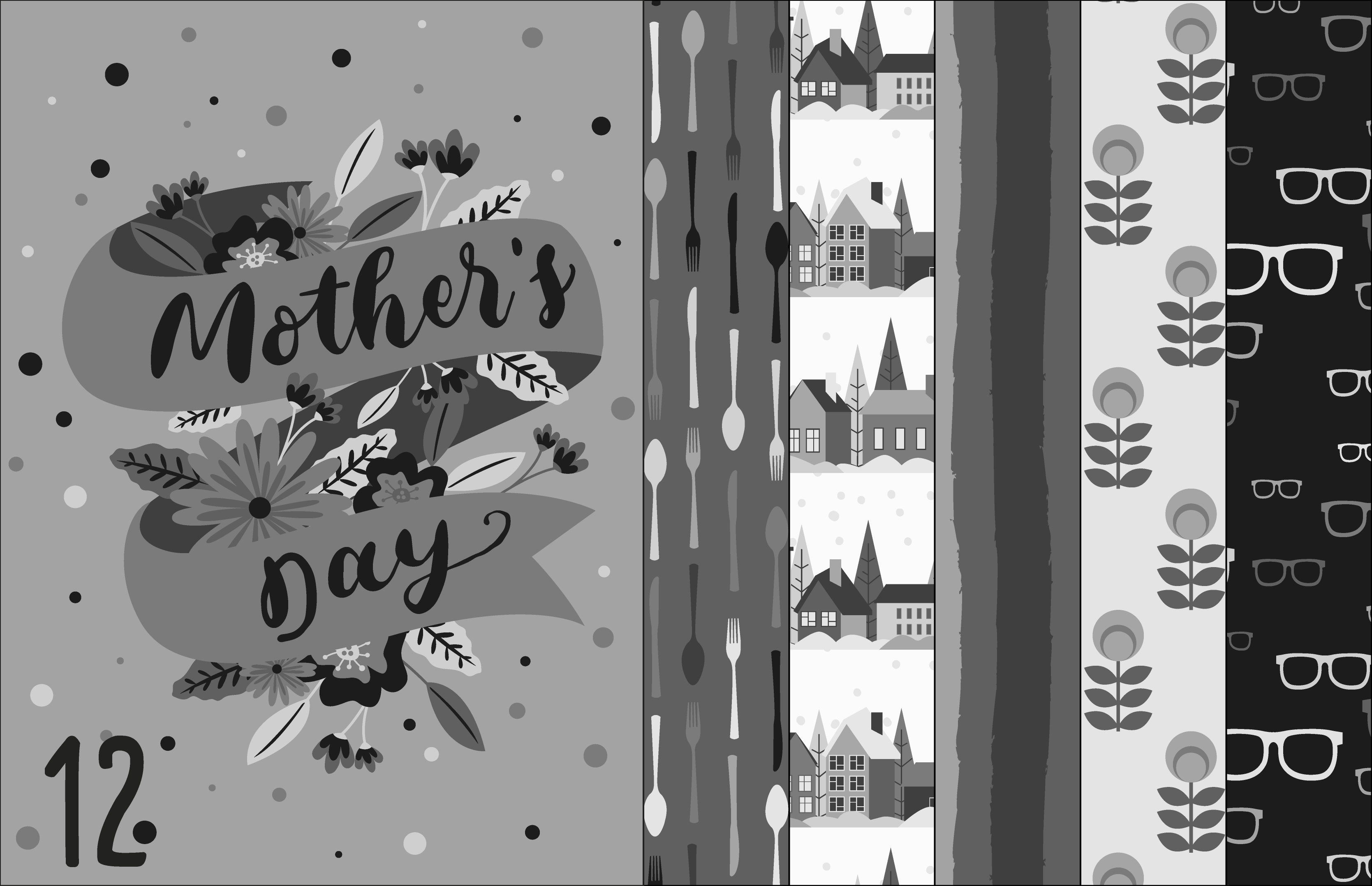 Mother's day cut and sew tea towels