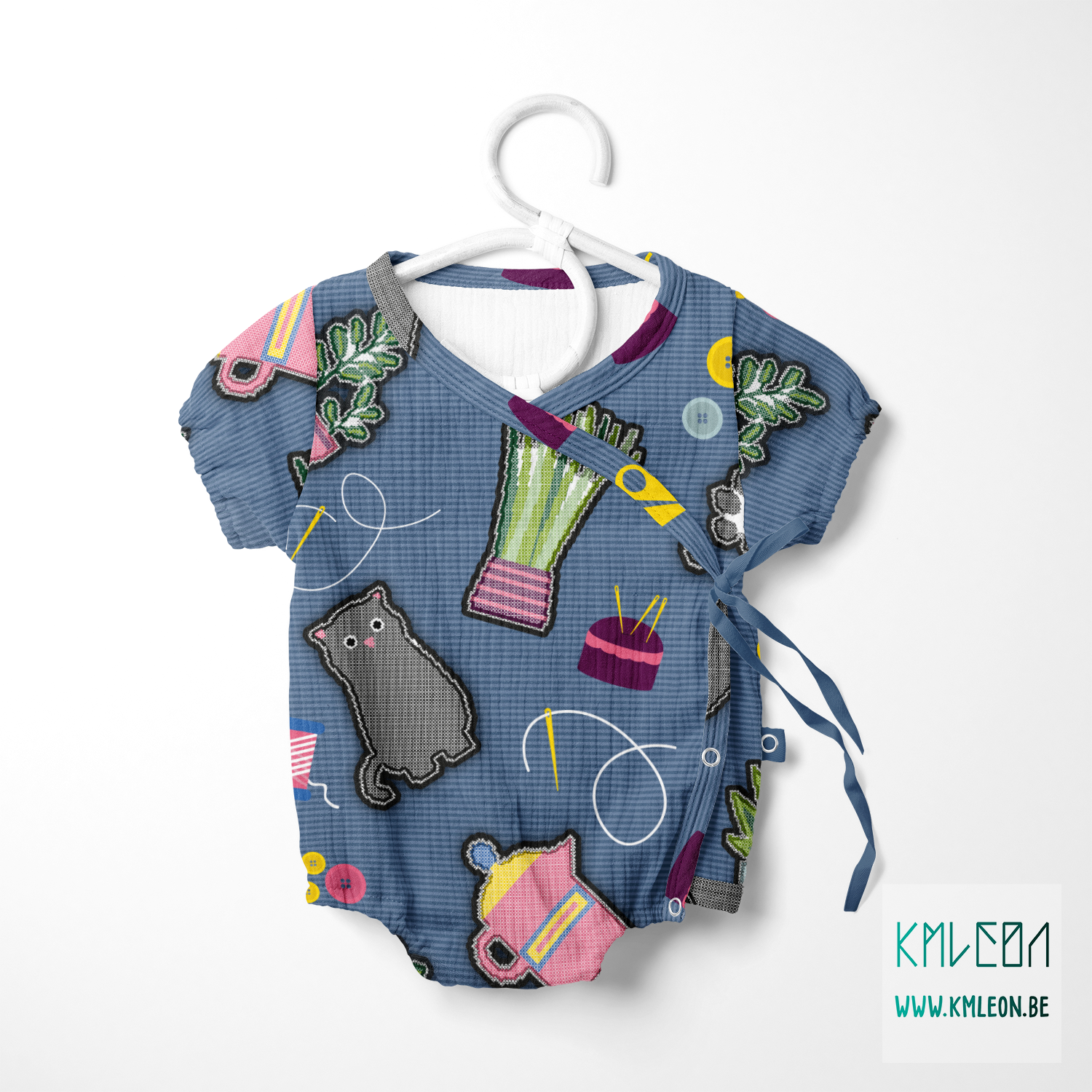 Kruissteek patches stof