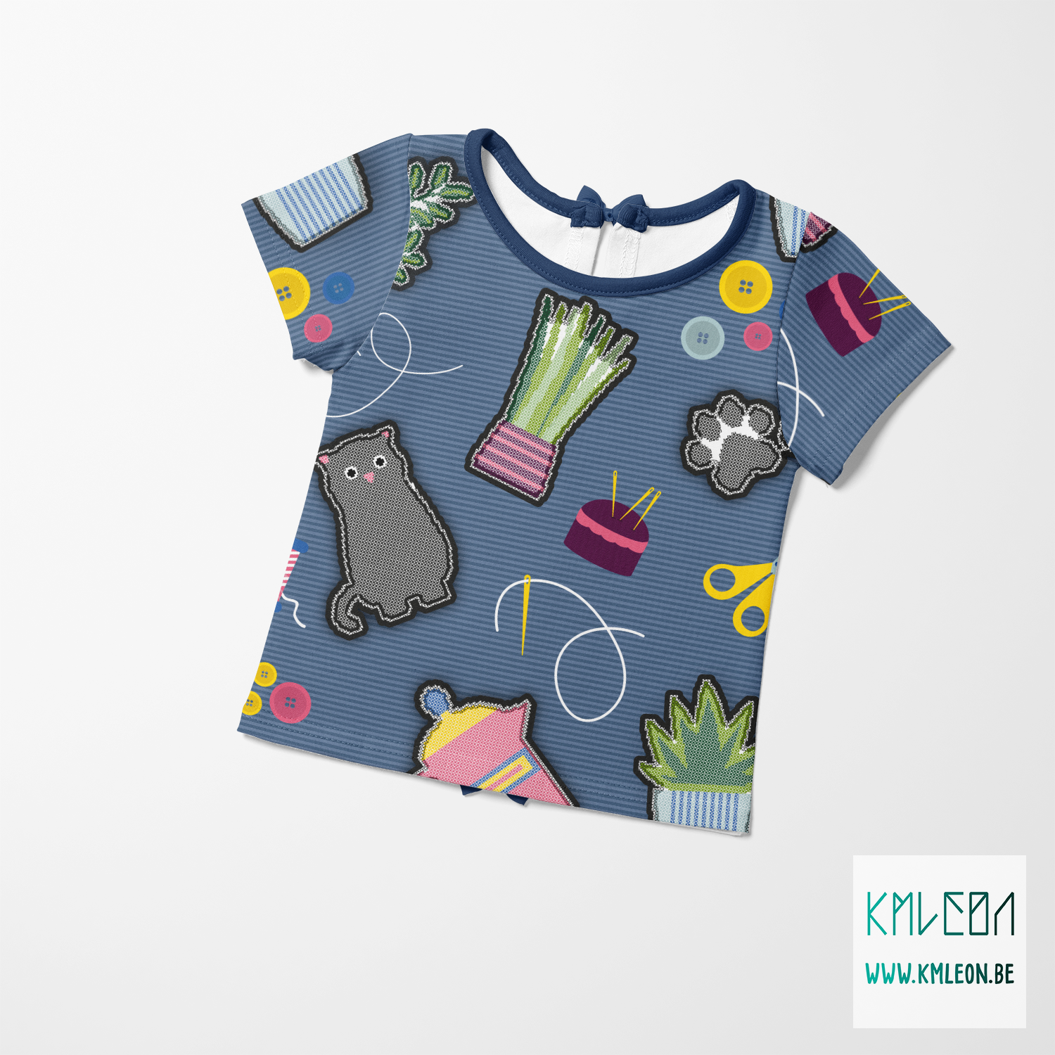 Kruissteek patches stof