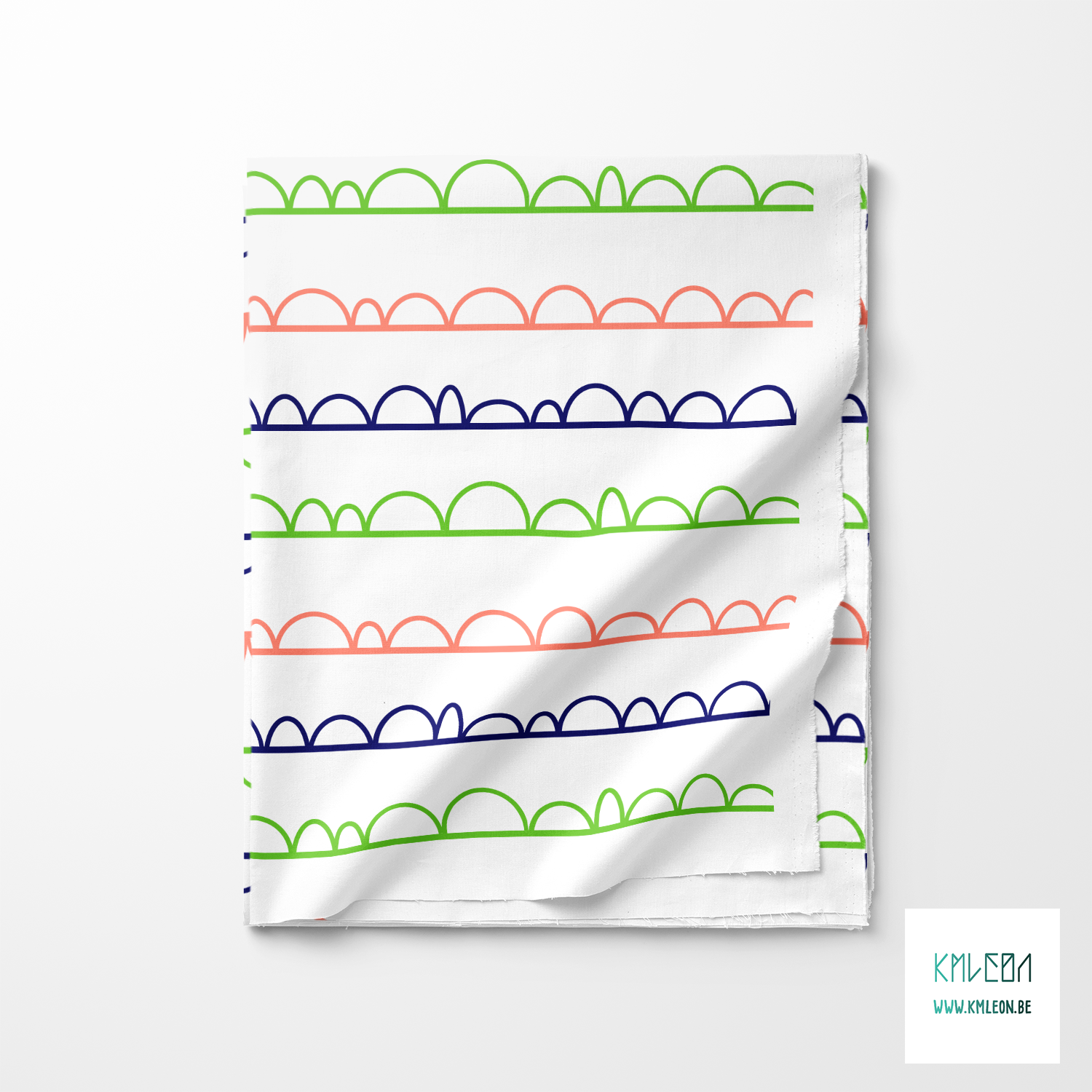 Blauwe, roze en groene onregelmatige bogen stof