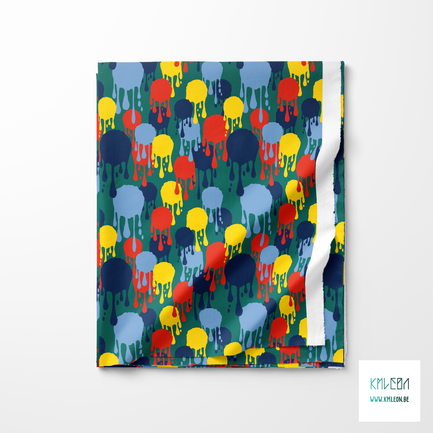 Gele, rode en blauwe graffiti stof