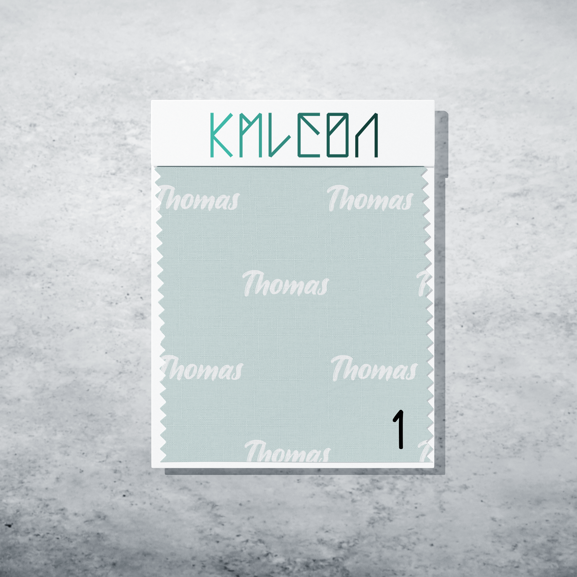 Gepersonaliseerde stof in zeeglas