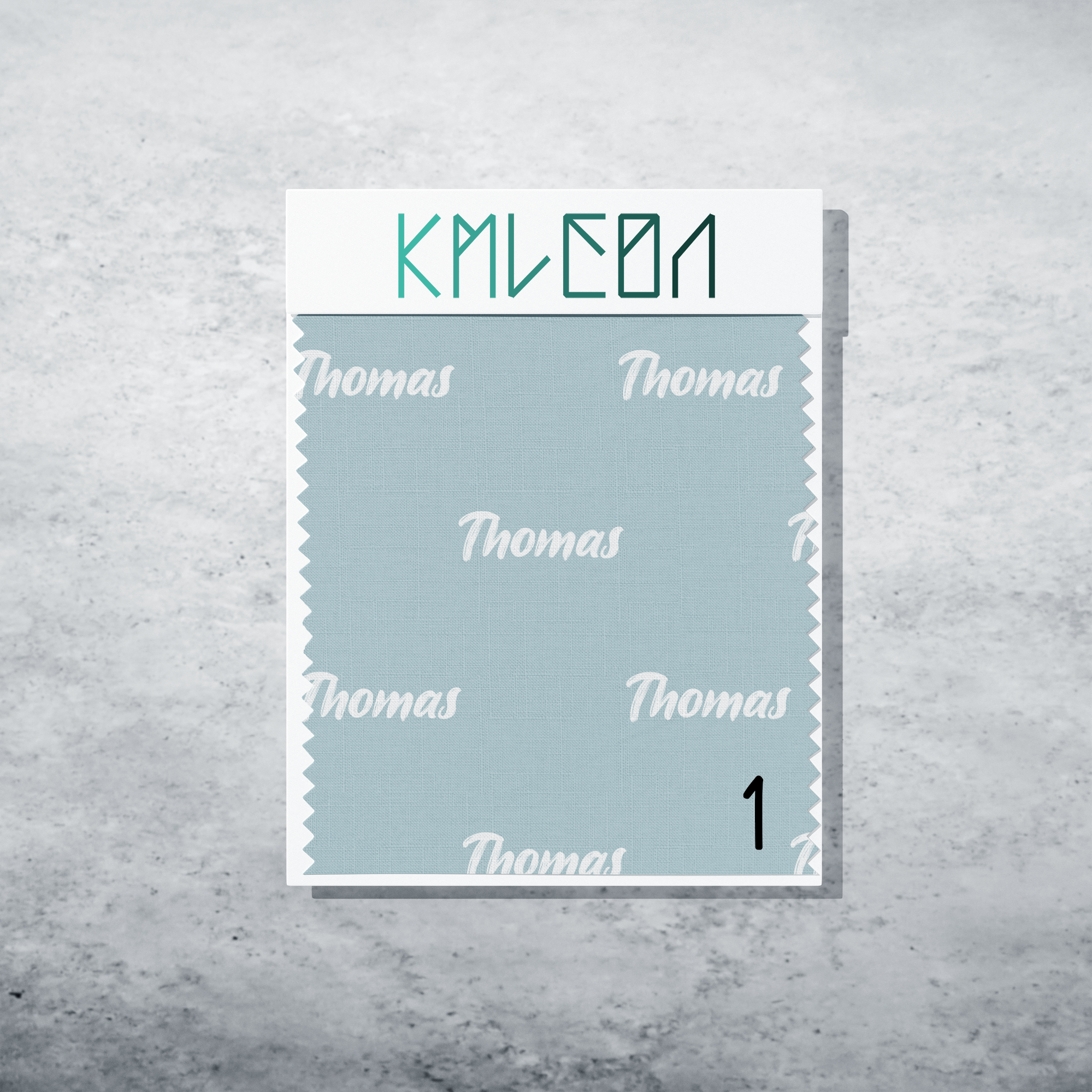 Gepersonaliseerde stof in jungle nevel