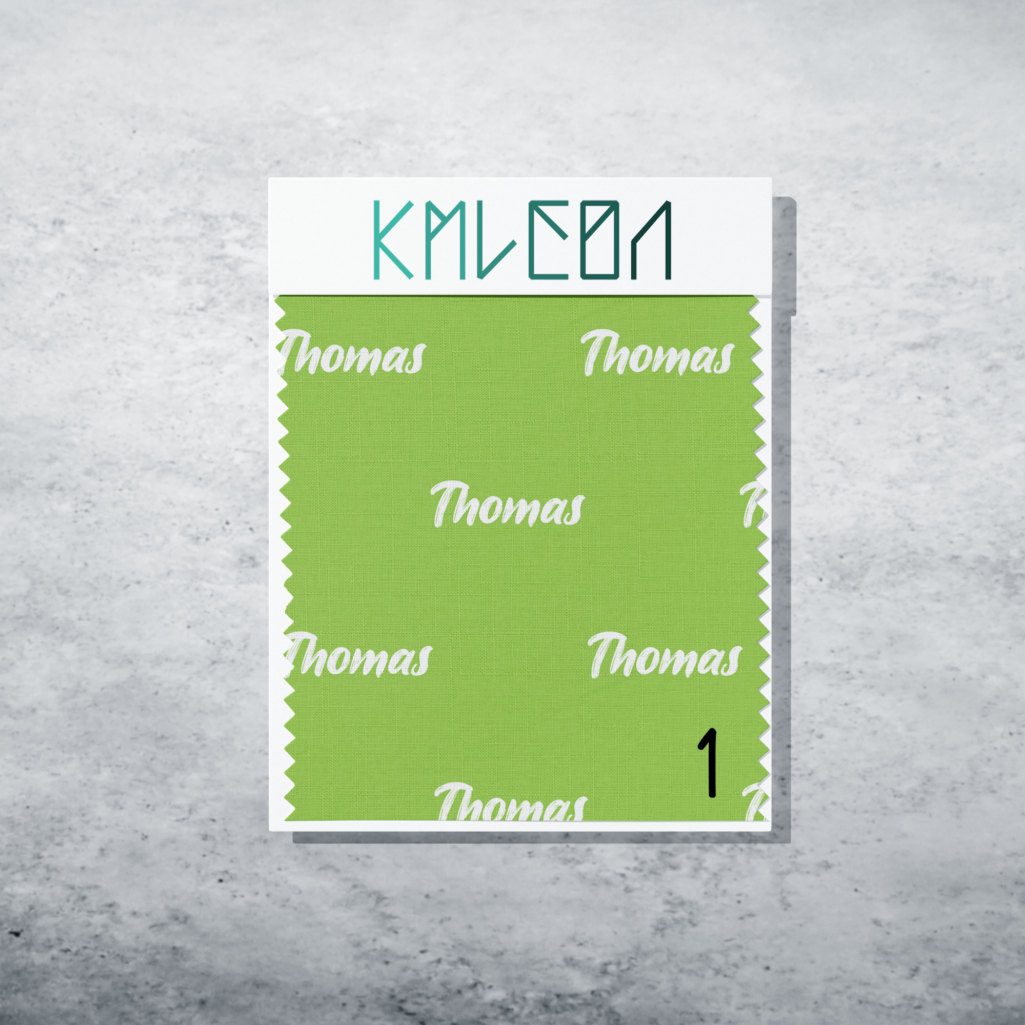 Gepersonaliseerde stof in peer groen