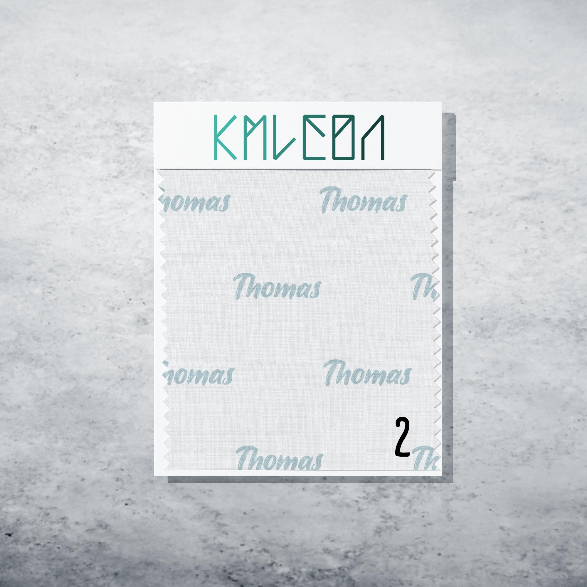 Gepersonaliseerde stof in jungle nevel