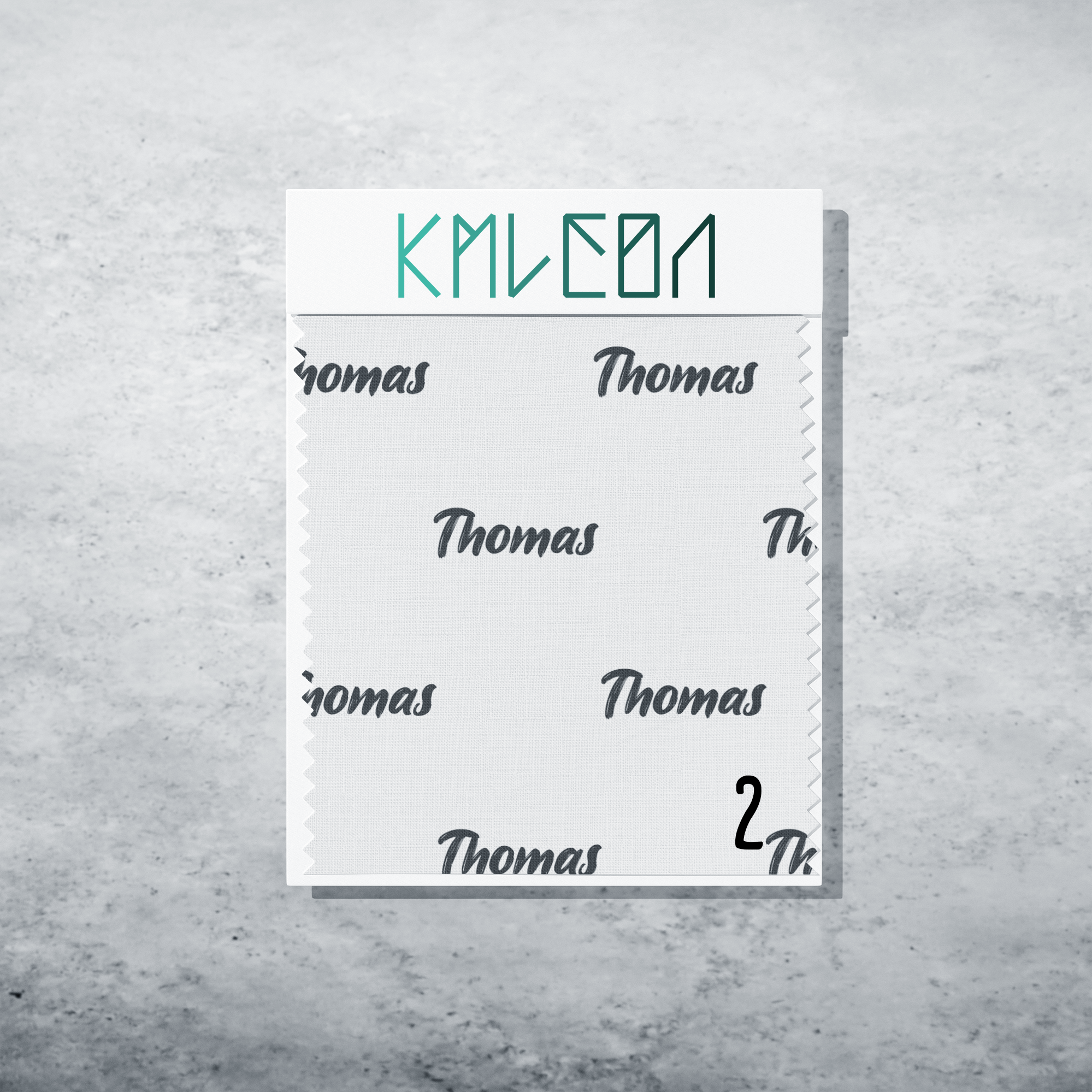 Gepersonaliseerde stof in verduisterend grijs