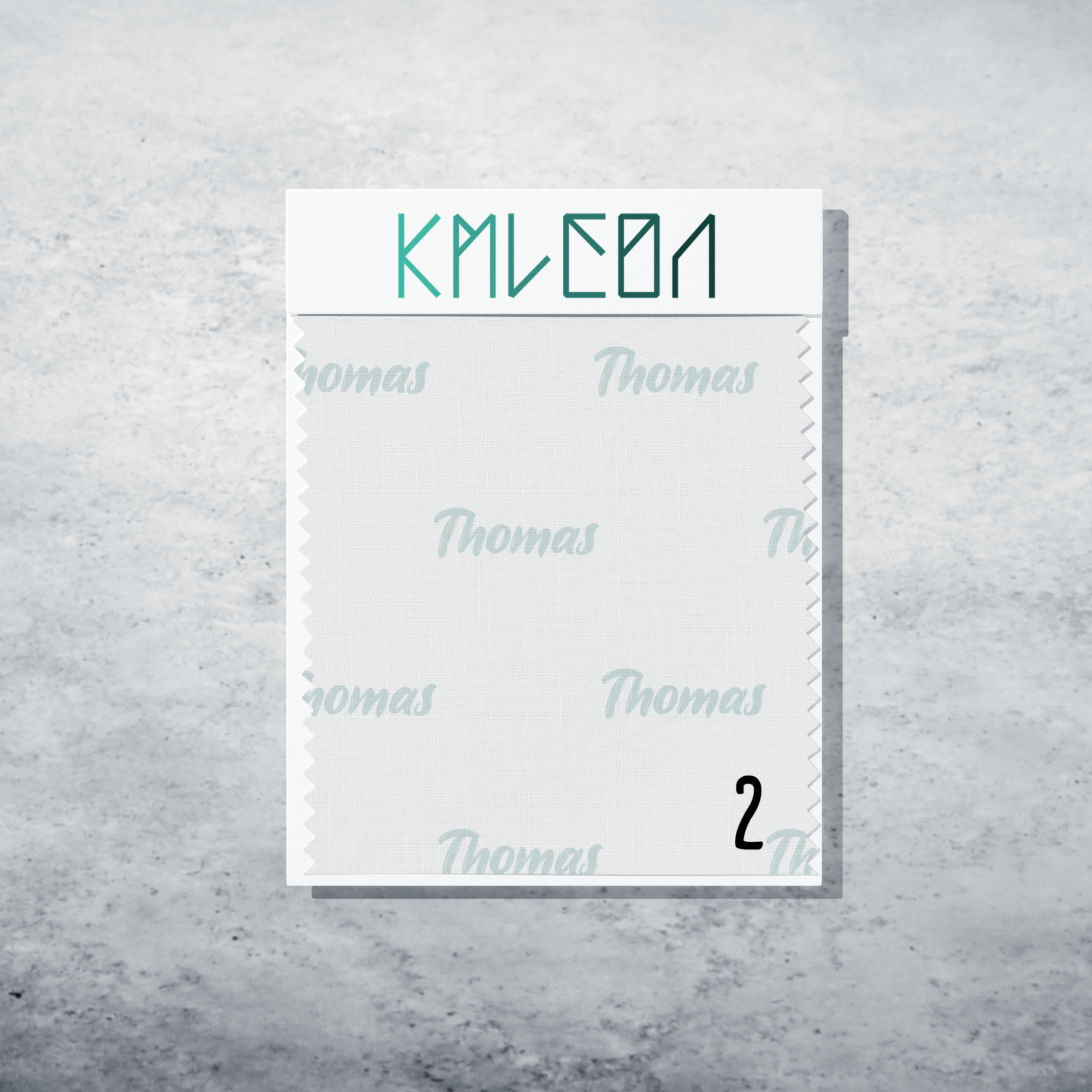 Gepersonaliseerde stof in zeeglas