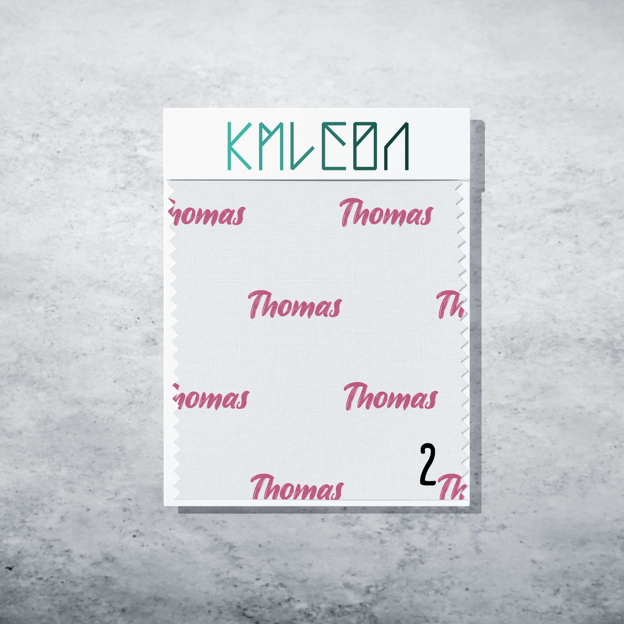 Gepersonaliseerde stof in heidebessen roze