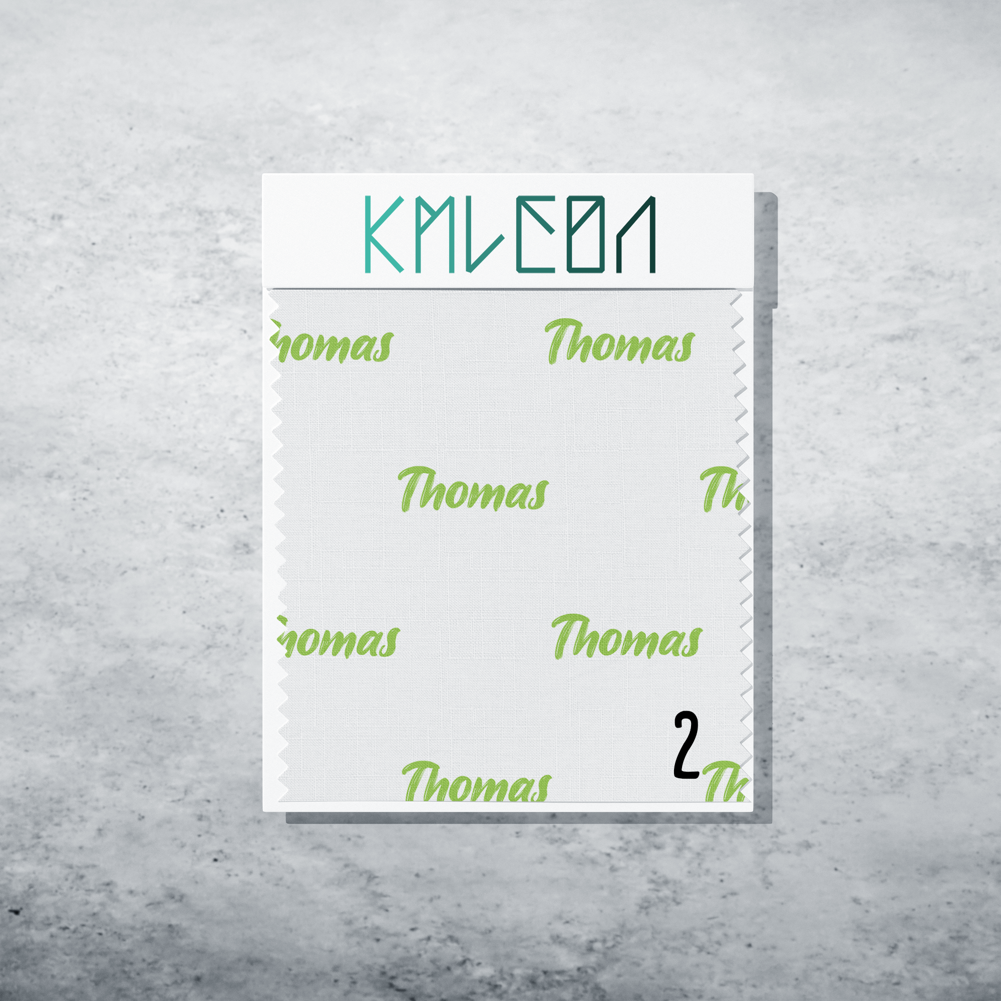 Gepersonaliseerde stof in peer groen