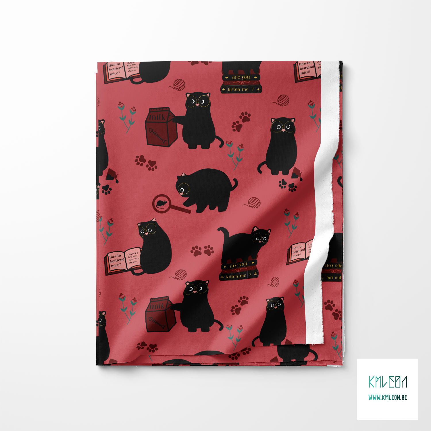 Katten, boeken en kattenkruid stof