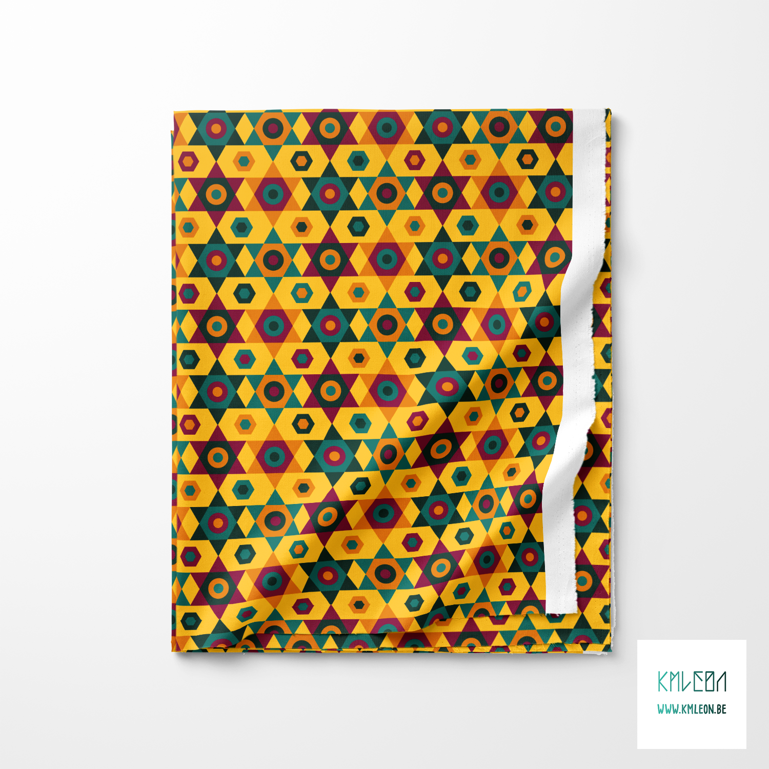 Groene, oranje en paarse sterren stof