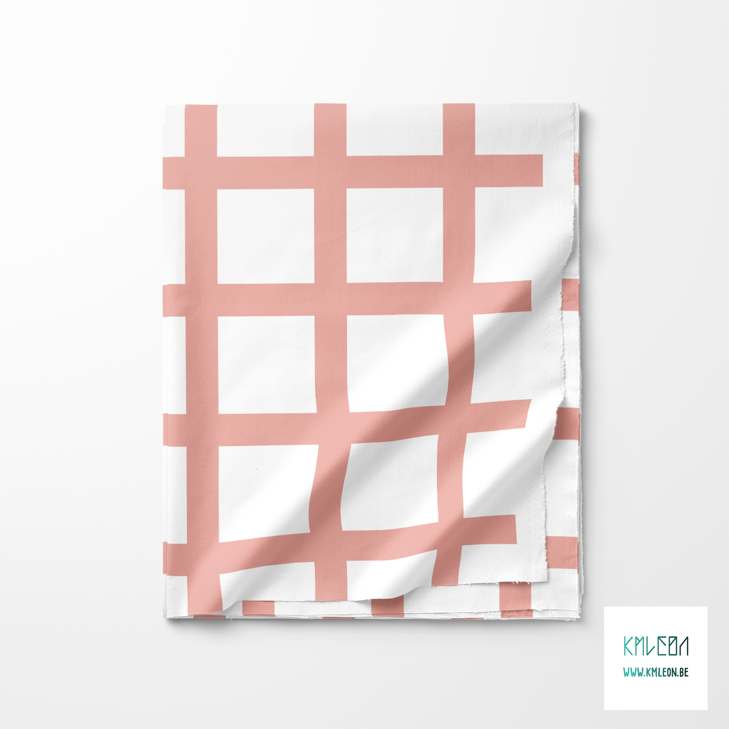 Roze en witte ruiten stof