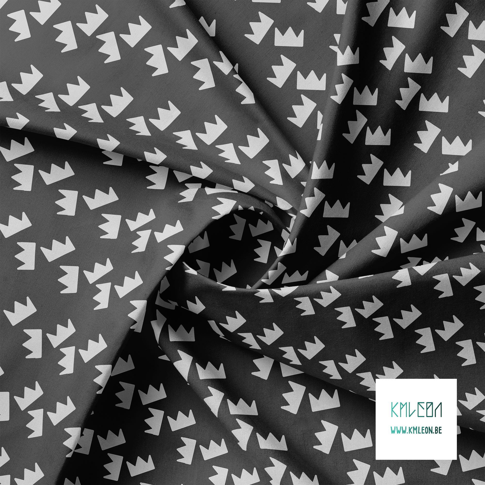 Grijze kroontjes stof