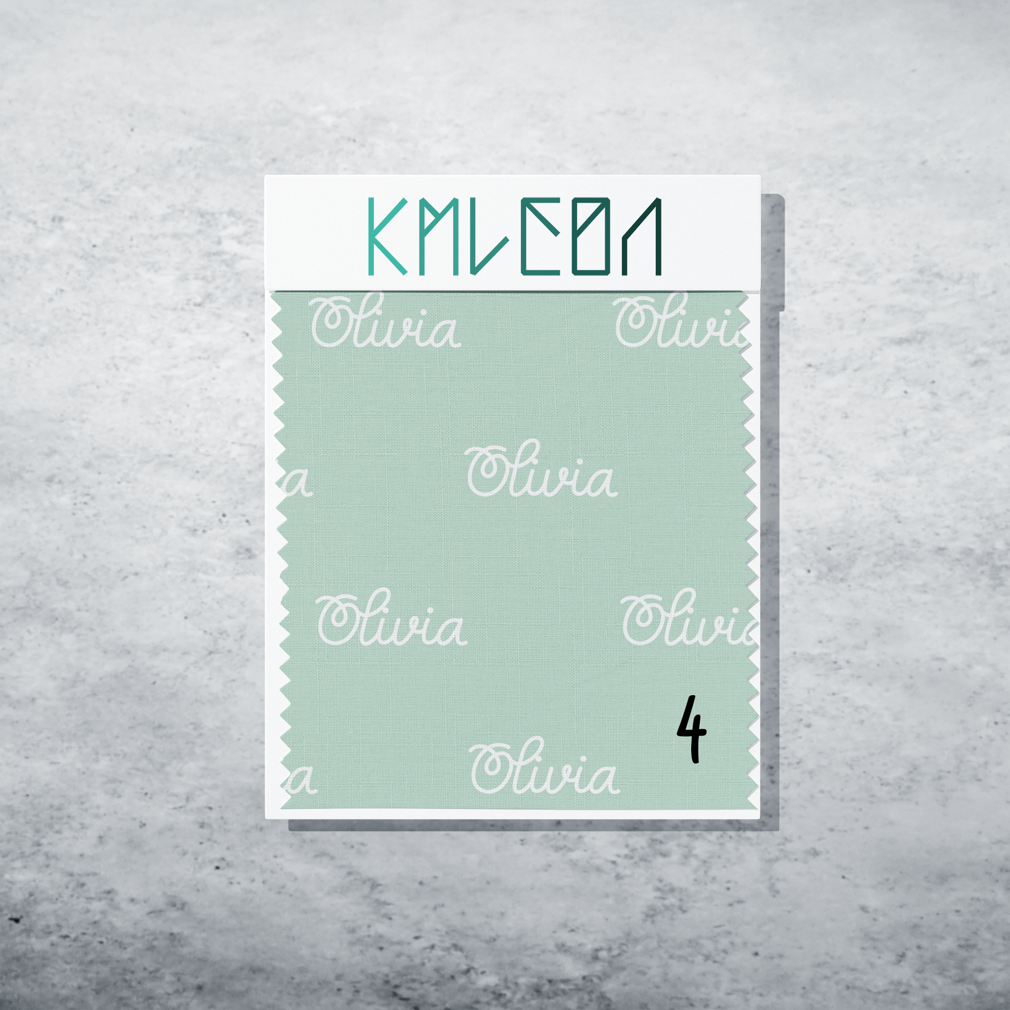 Gepersonaliseerde stof in aero blauw