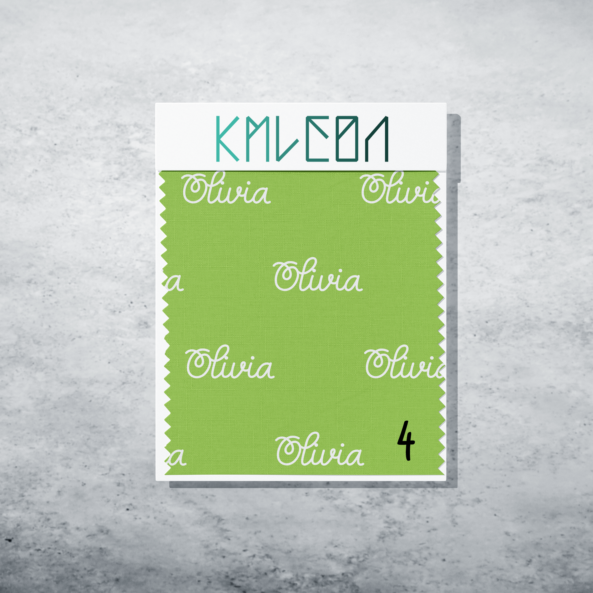 Gepersonaliseerde stof in peer groen