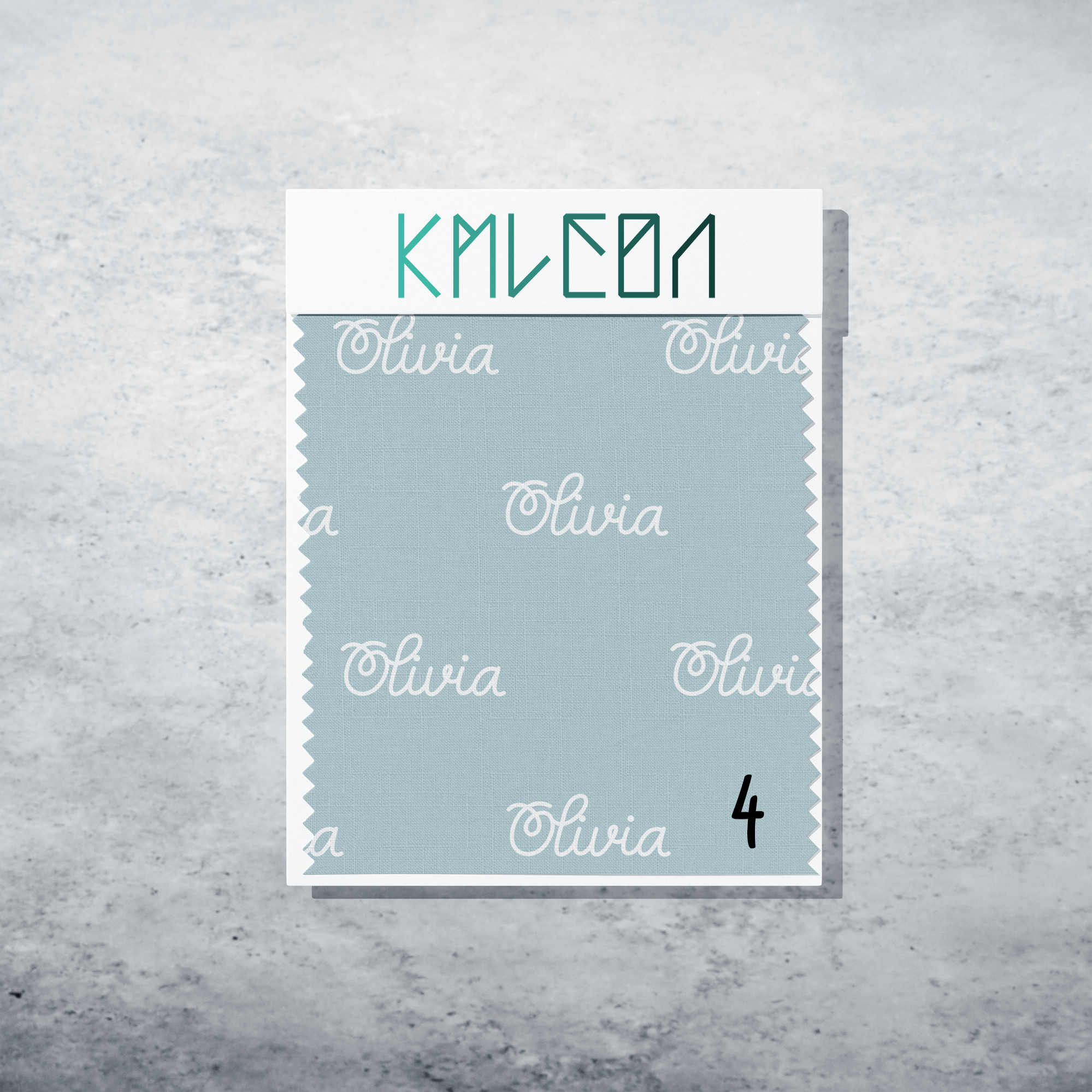 Gepersonaliseerde stof in jungle nevel