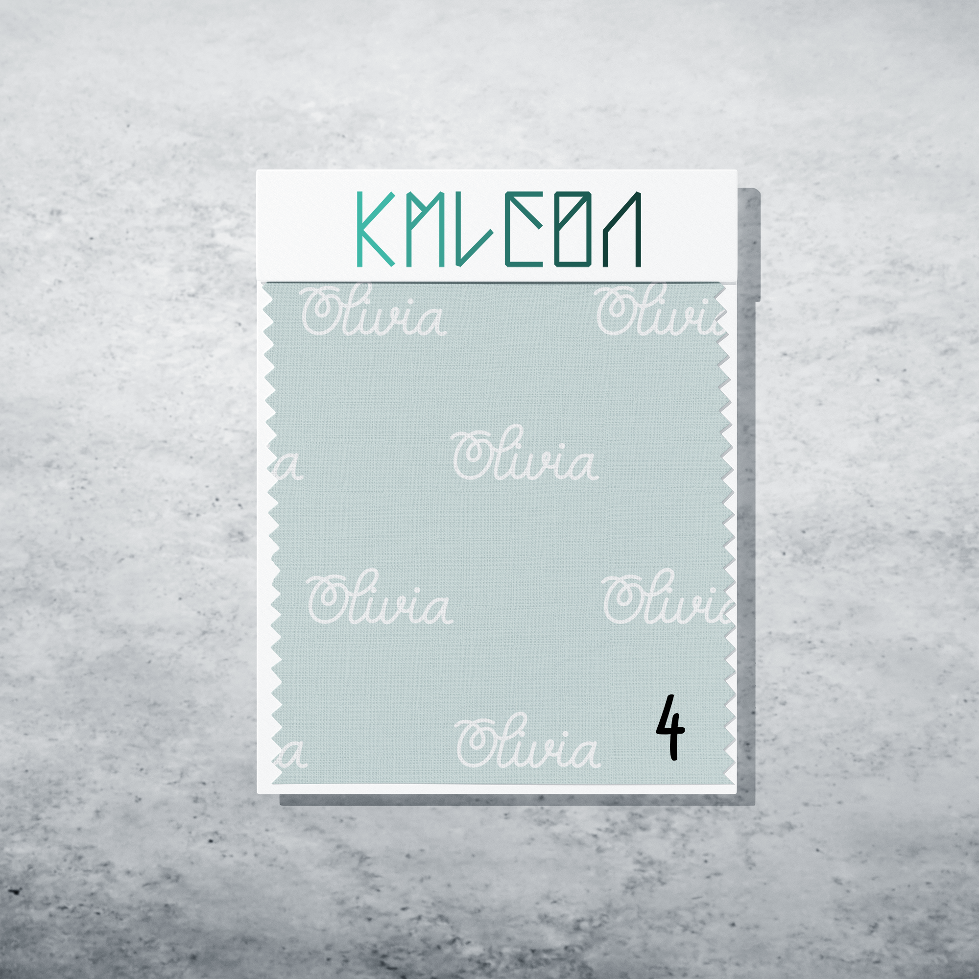 Gepersonaliseerde stof in zeeglas