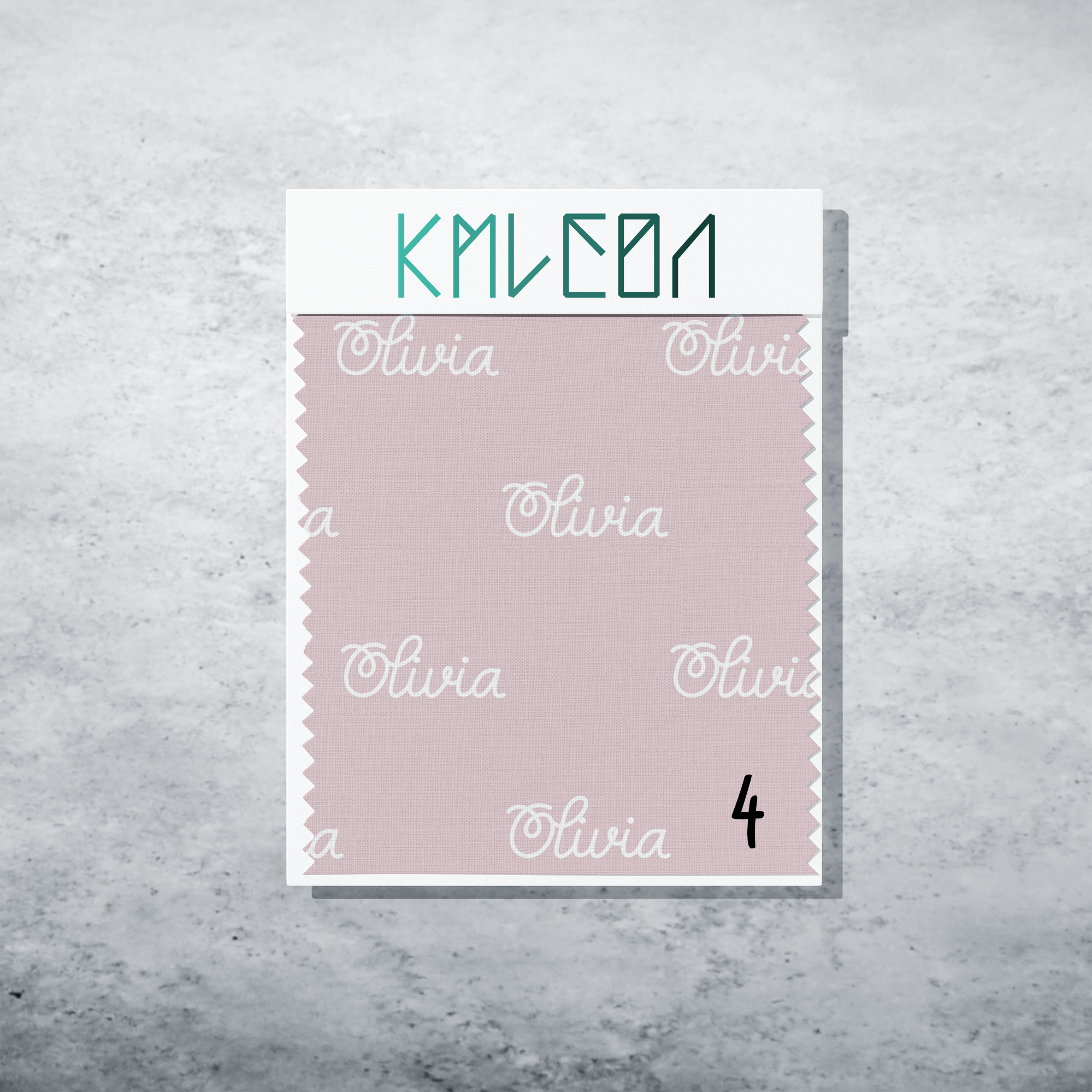 Gepersonaliseerde stof in azalea roze