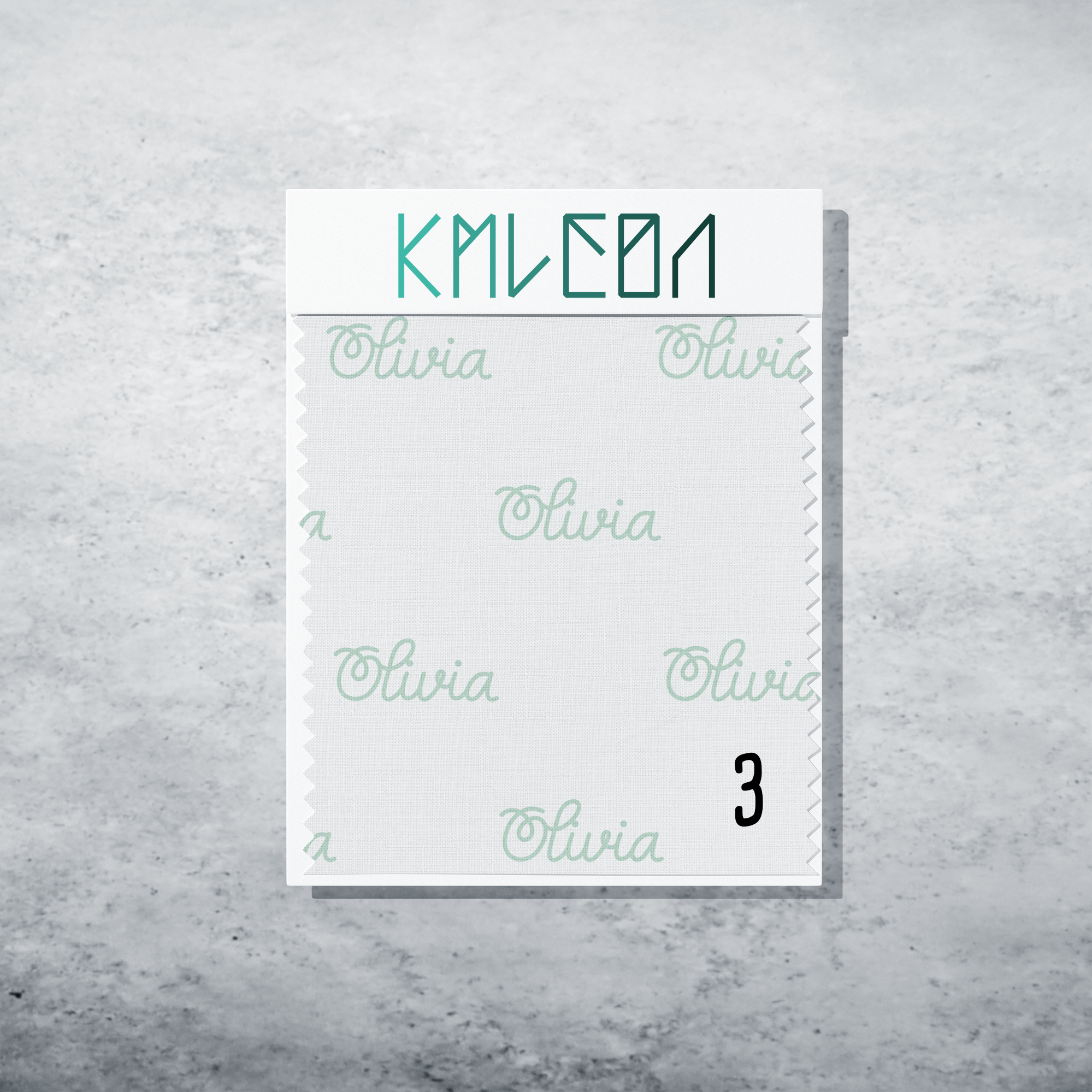 Gepersonaliseerde stof in aero blauw