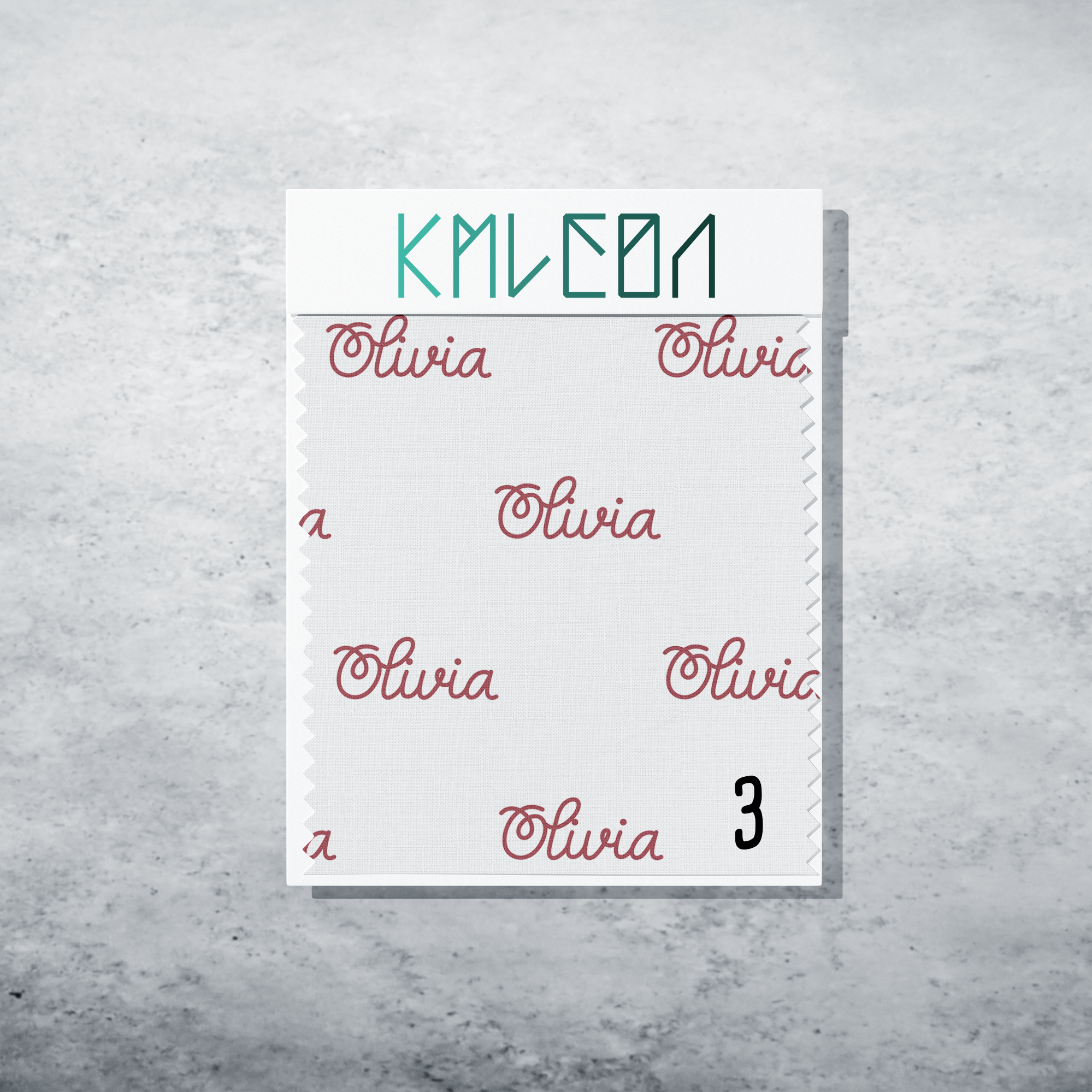 Gepersonaliseerde stof in pikante saus rood