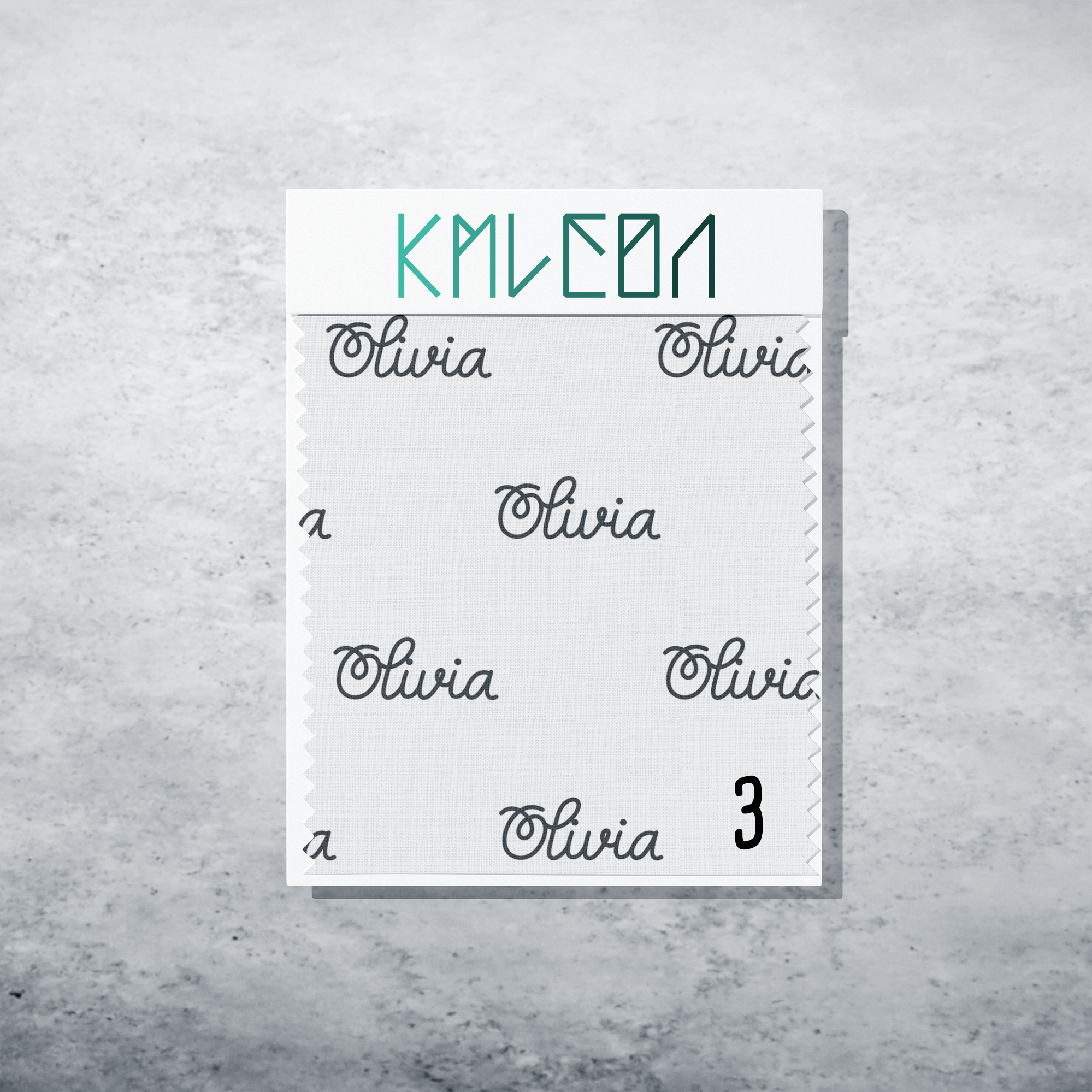 Gepersonaliseerde stof in verduisterend grijs