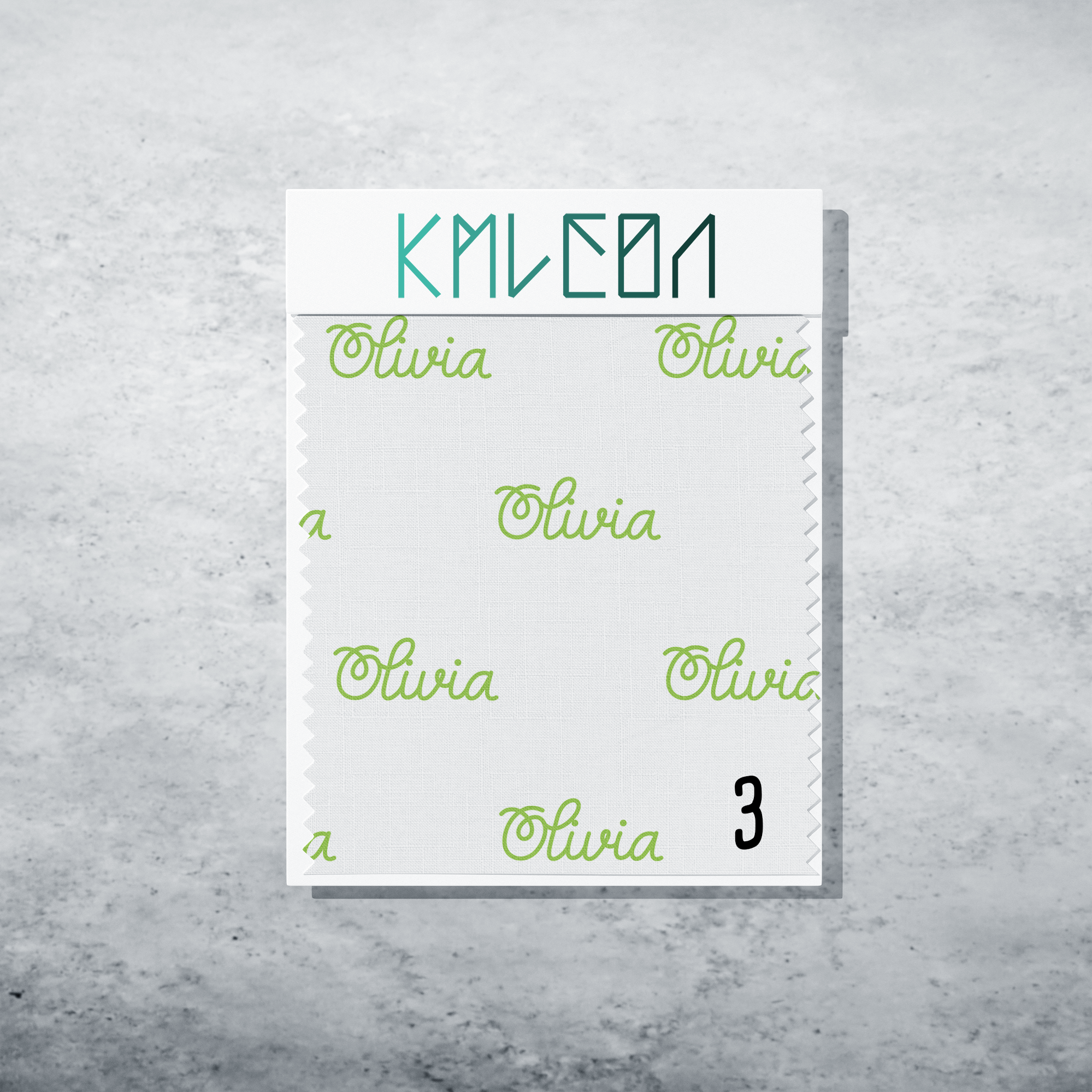 Gepersonaliseerde stof in peer groen