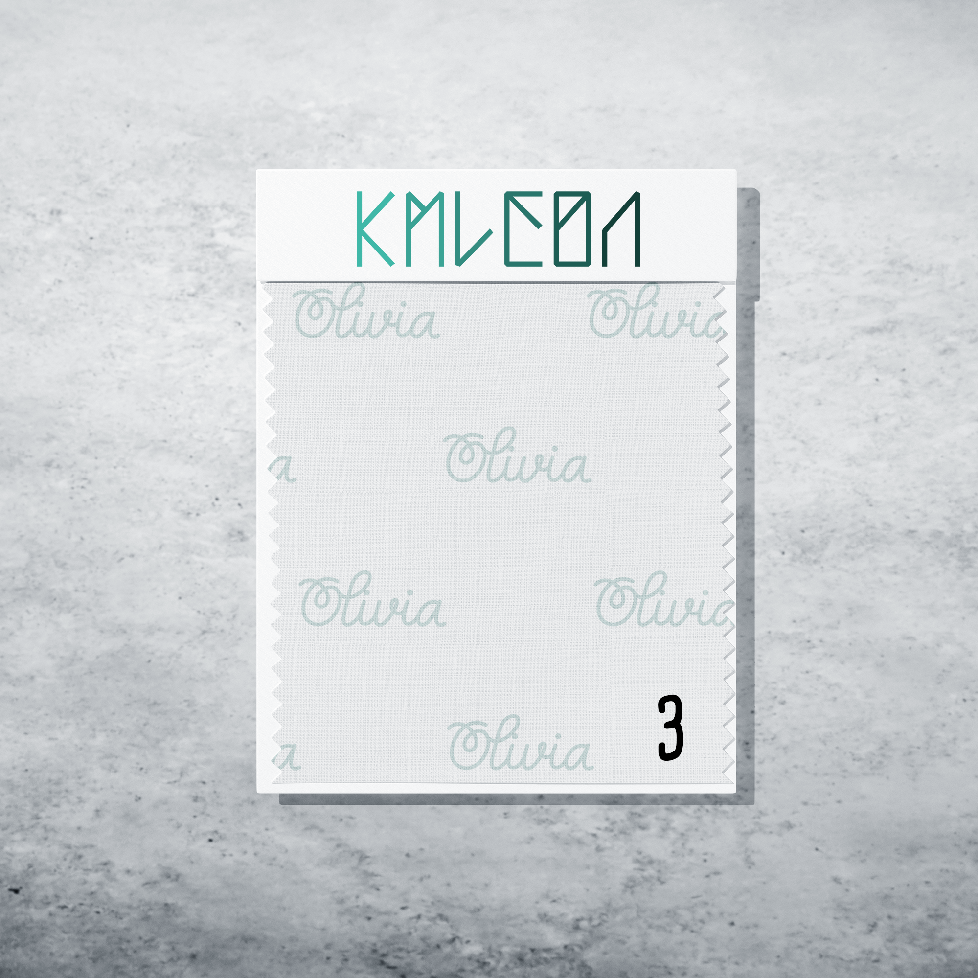 Gepersonaliseerde stof in zeeglas