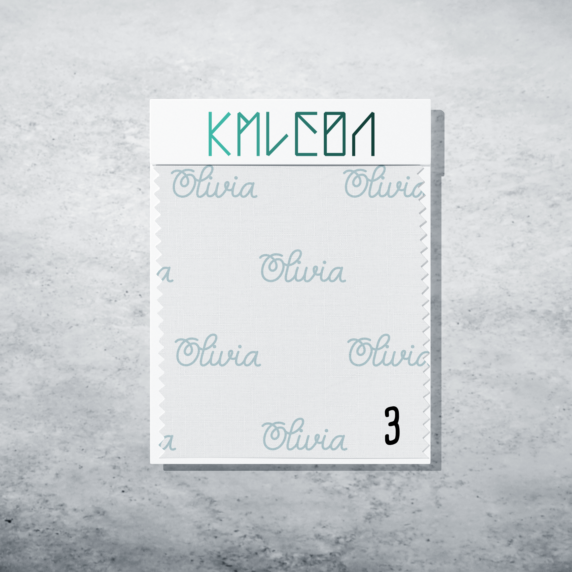 Gepersonaliseerde stof in jungle nevel