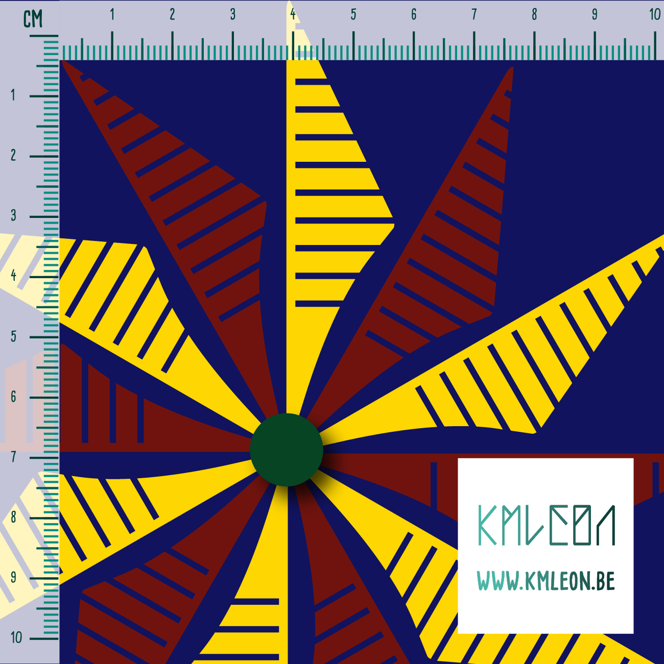 Rode en gele molens stof