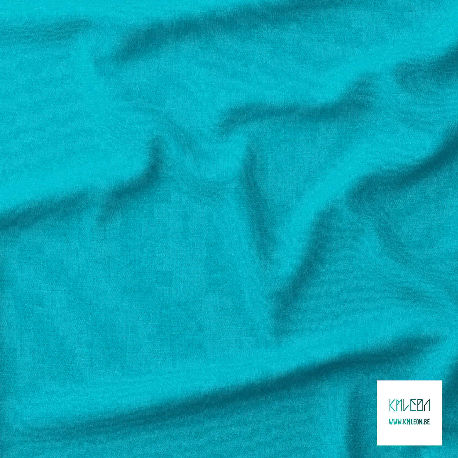 Solid pacific blue fabric