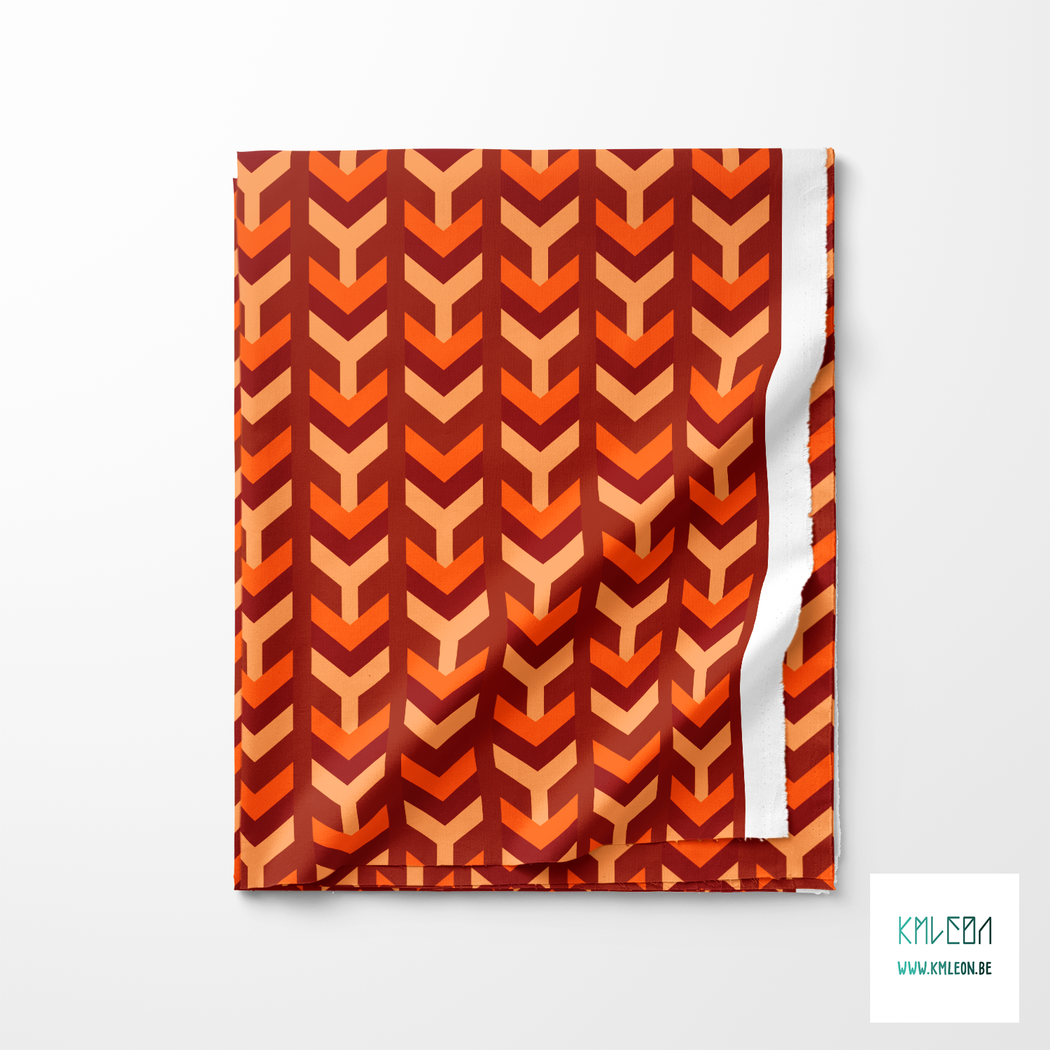 Beige, oranje en bruine pijlen stof