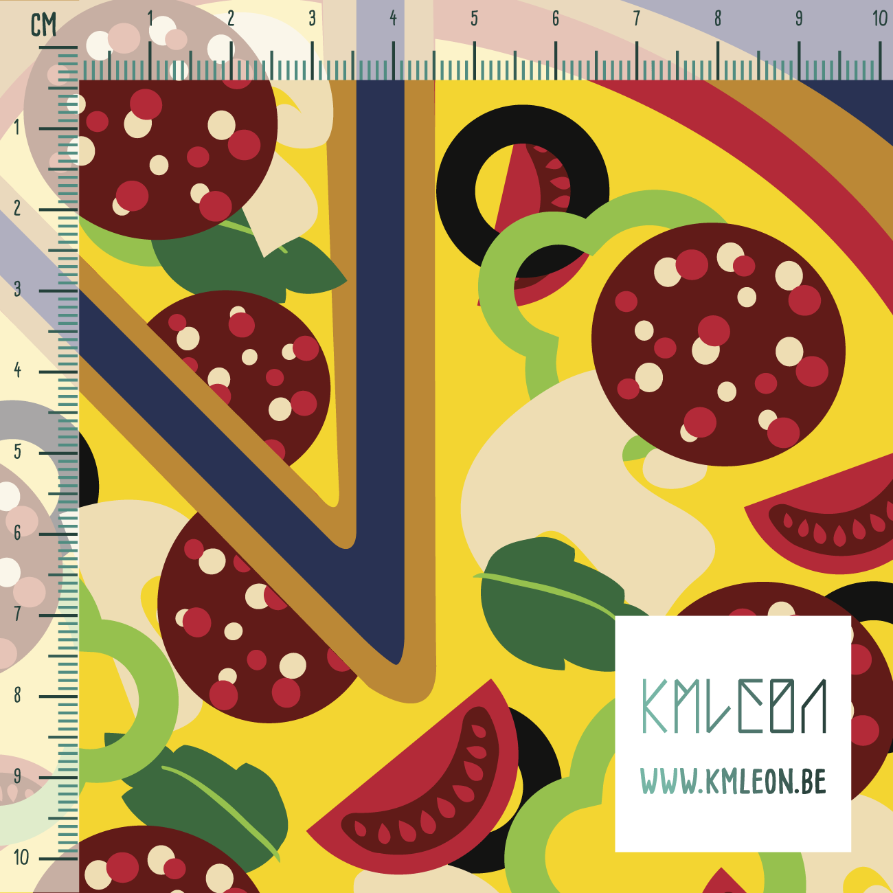 Pizza stof (grote schaal)