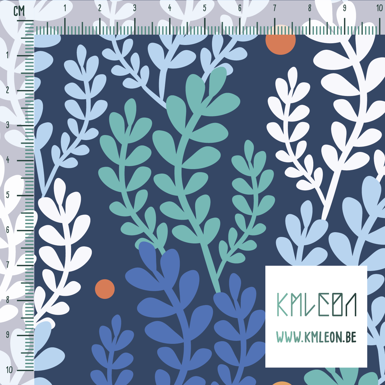 Planten in de oceaan stof