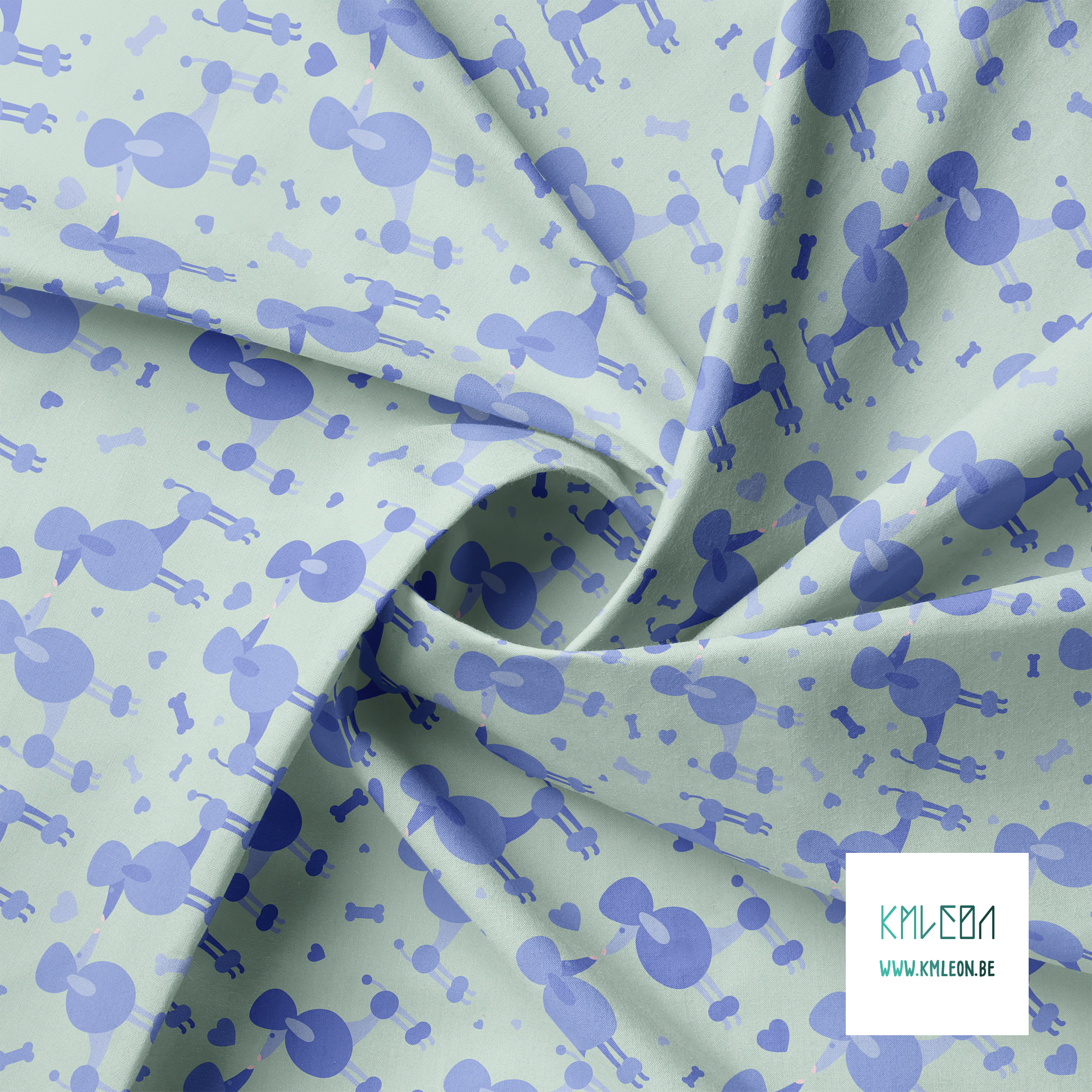 Verliefde poedels stof