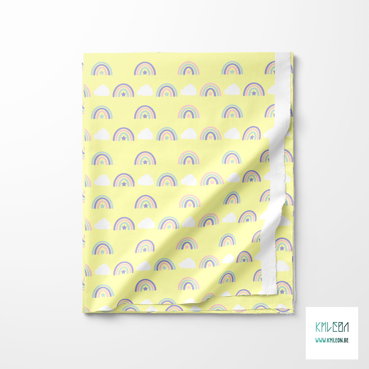 Regenbogen en wolken stof