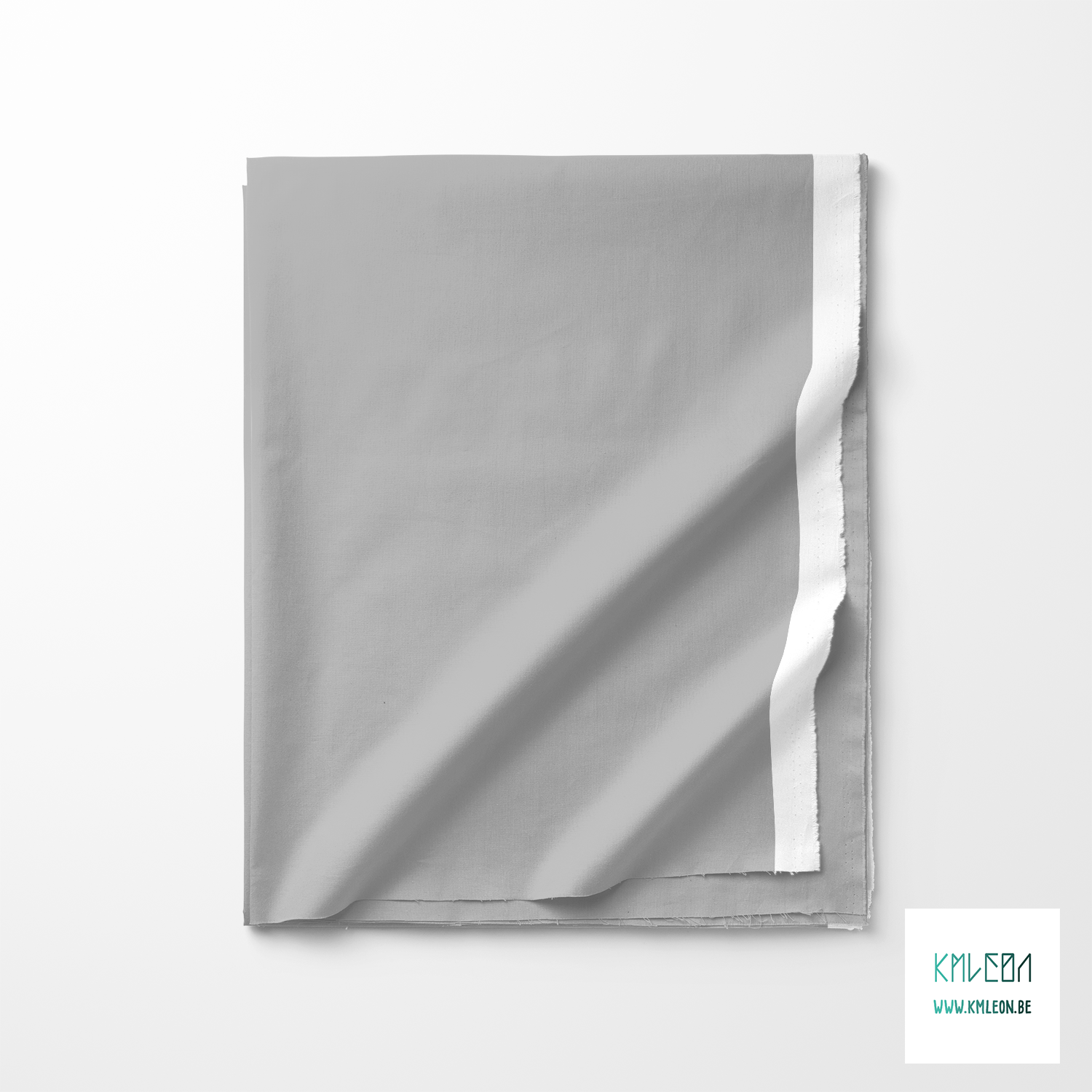 Uni zilver grijs stof