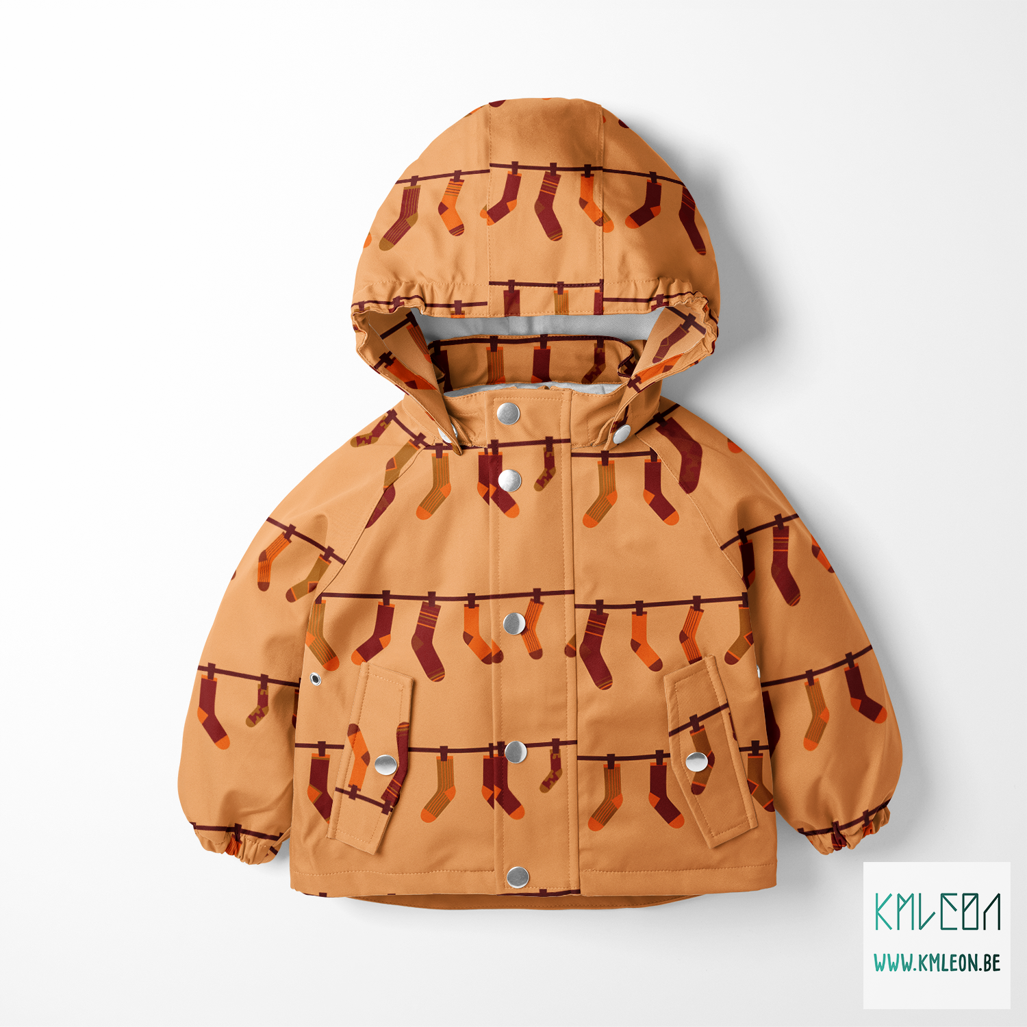 Sokken aan kledinglijn stof