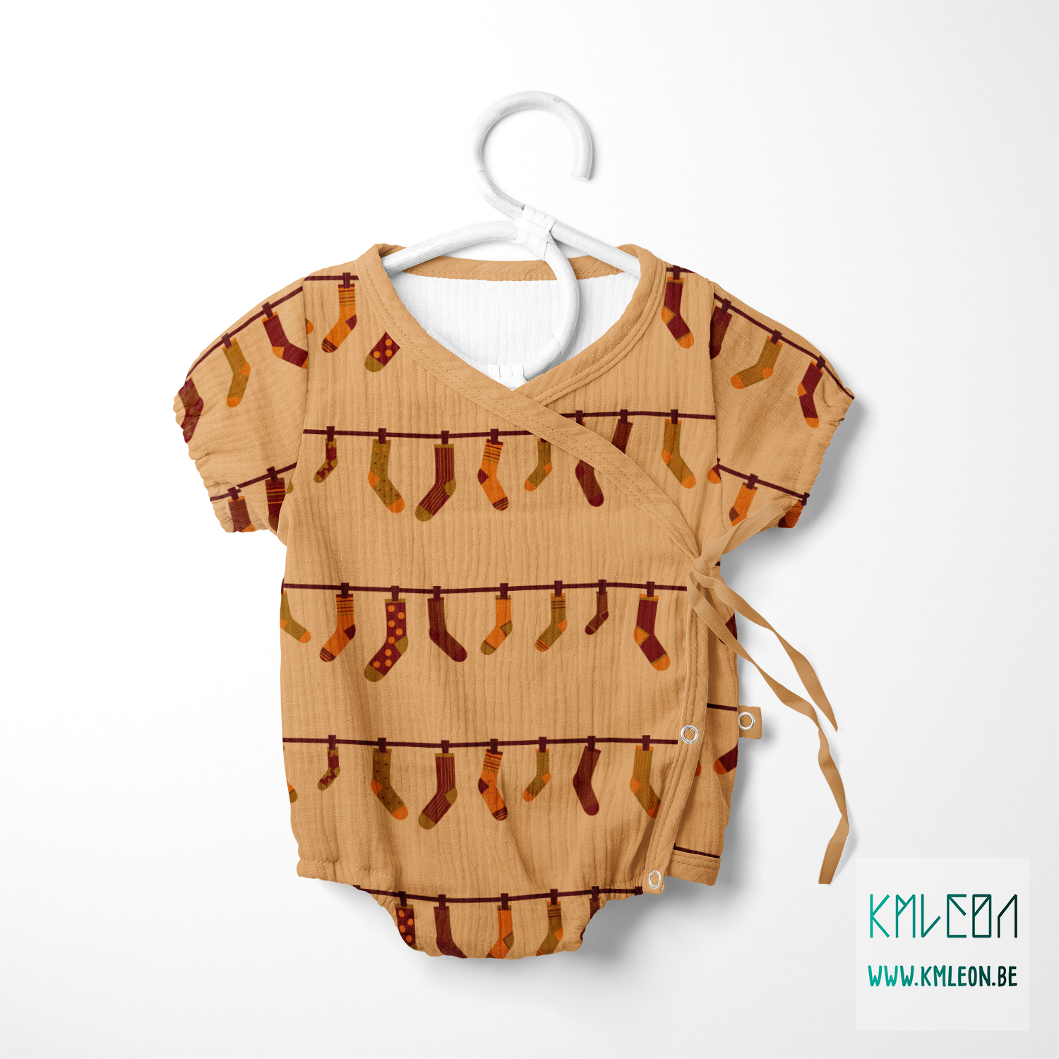 Sokken aan kledinglijn stof